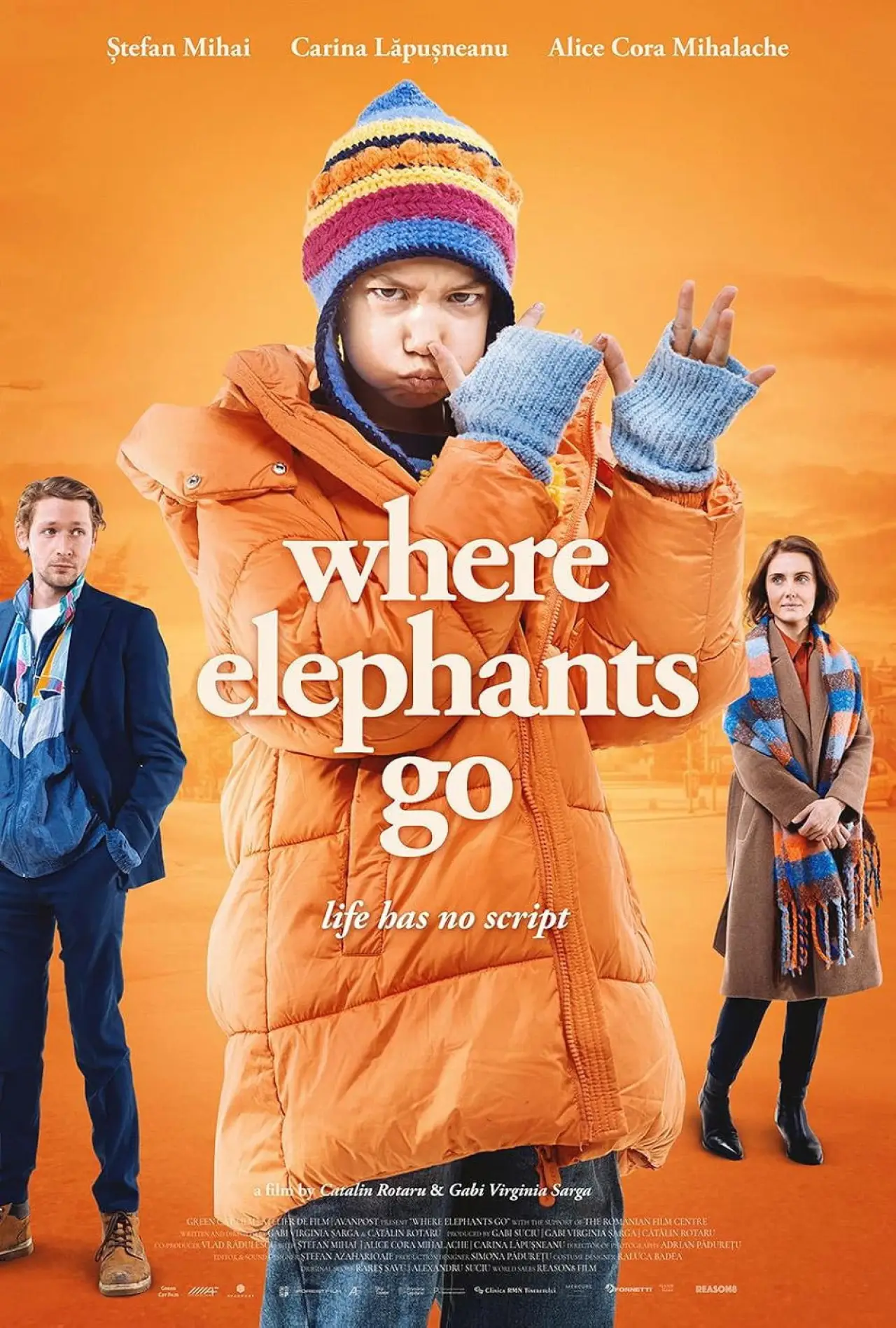 Plakat filmowy "Gdzie idą słonie"