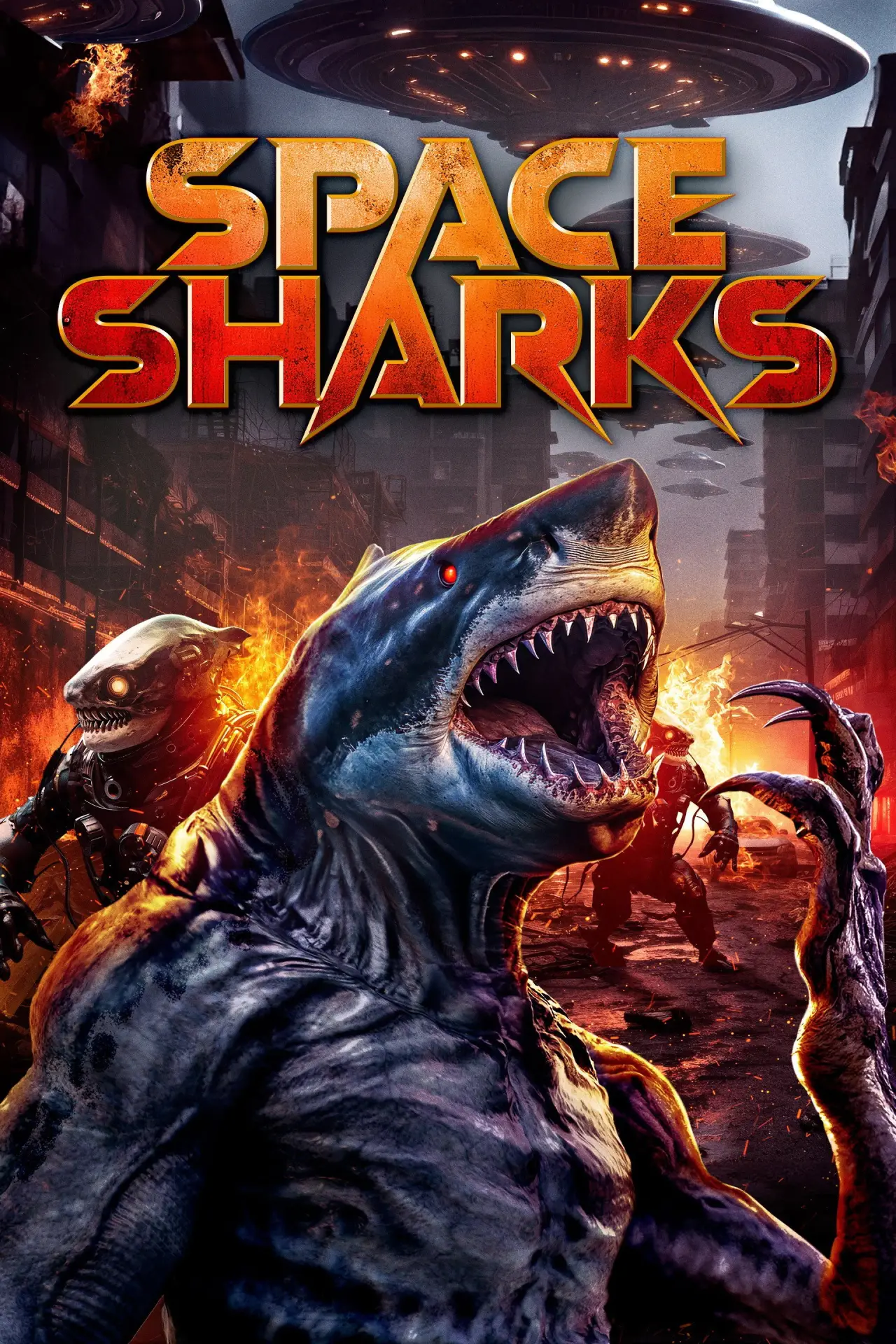 Plakat filmowy "Space Sharks"