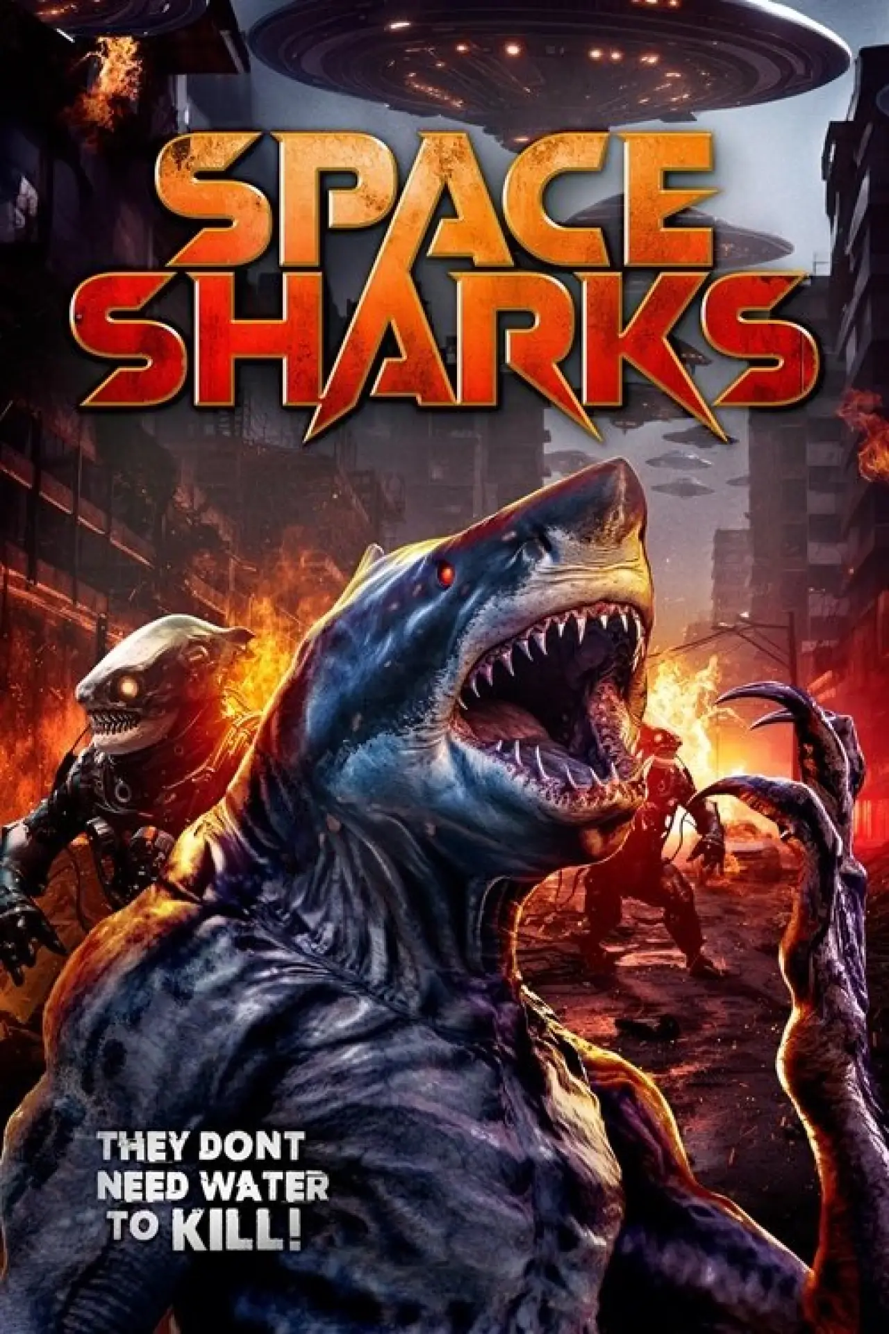 Plakat filmowy "Space Sharks"