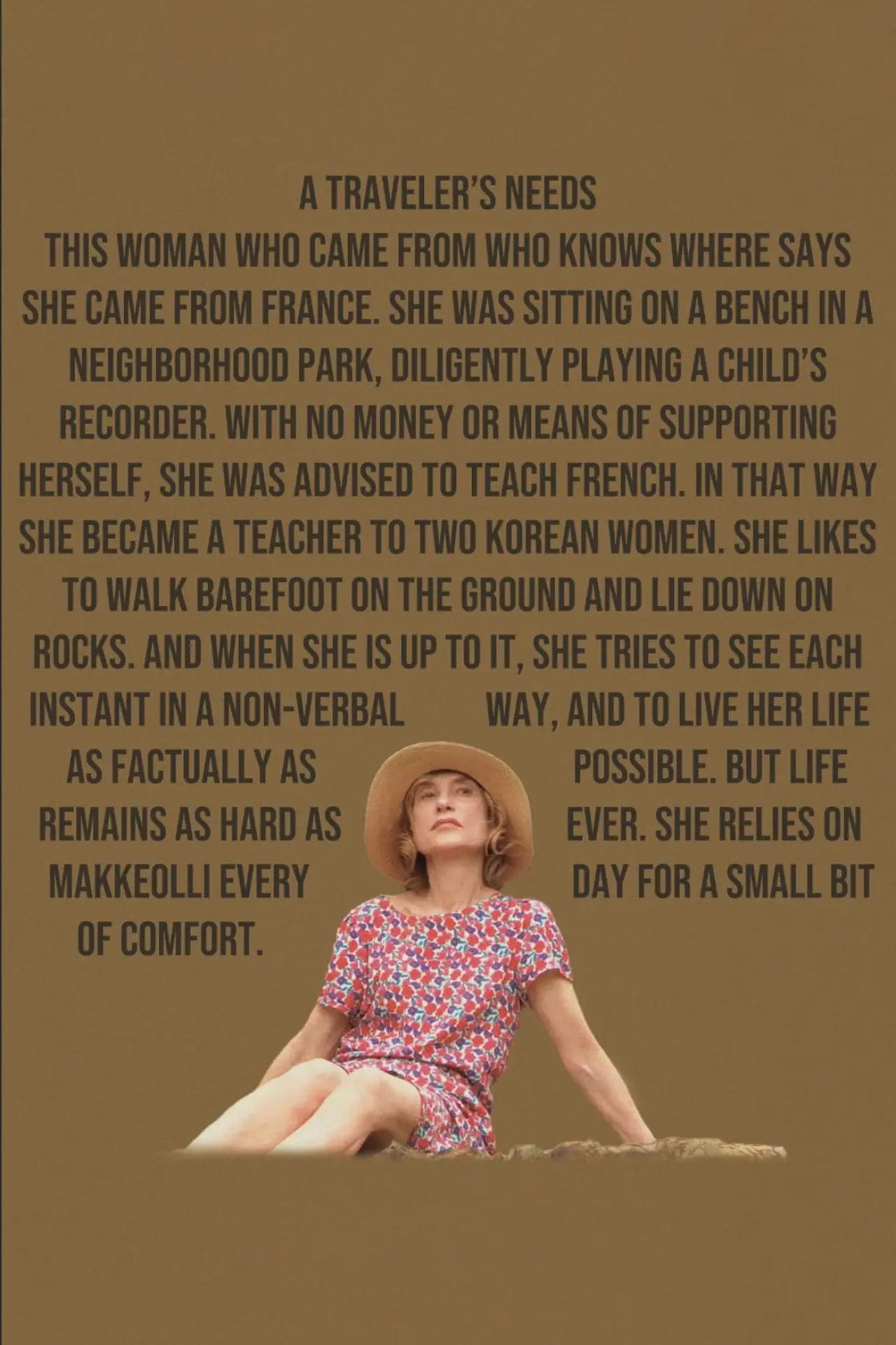 Plakat filmowy "여행자의 필요"