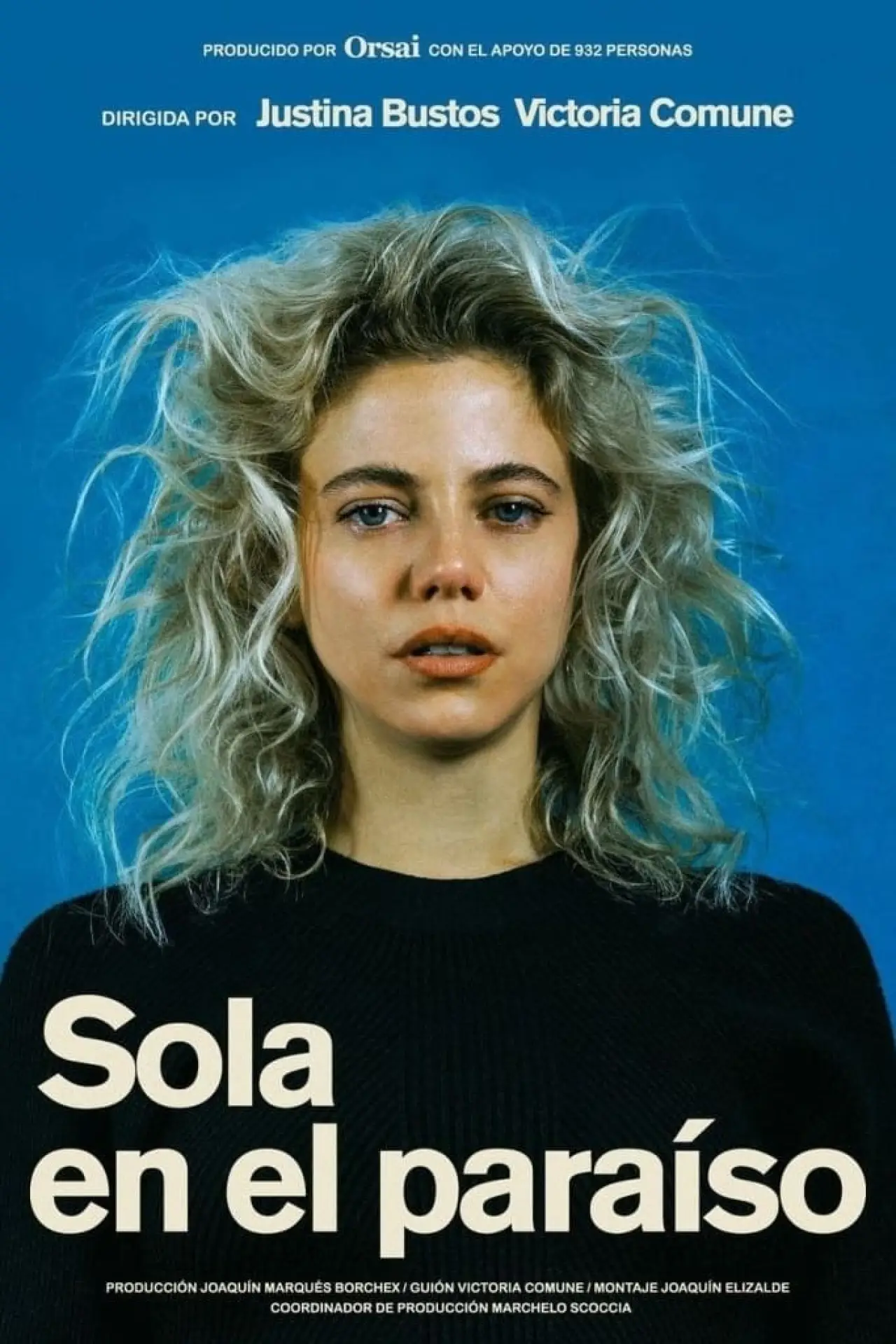 Plakat filmowy "Sola en el paraíso"