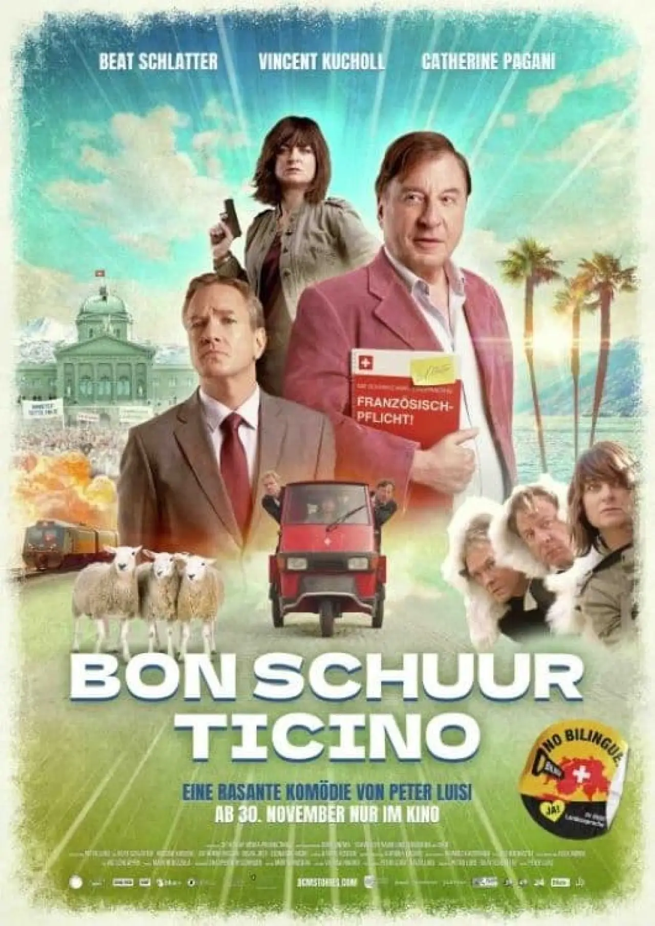 Plakat filmowy "Bon Schuur Ticino"