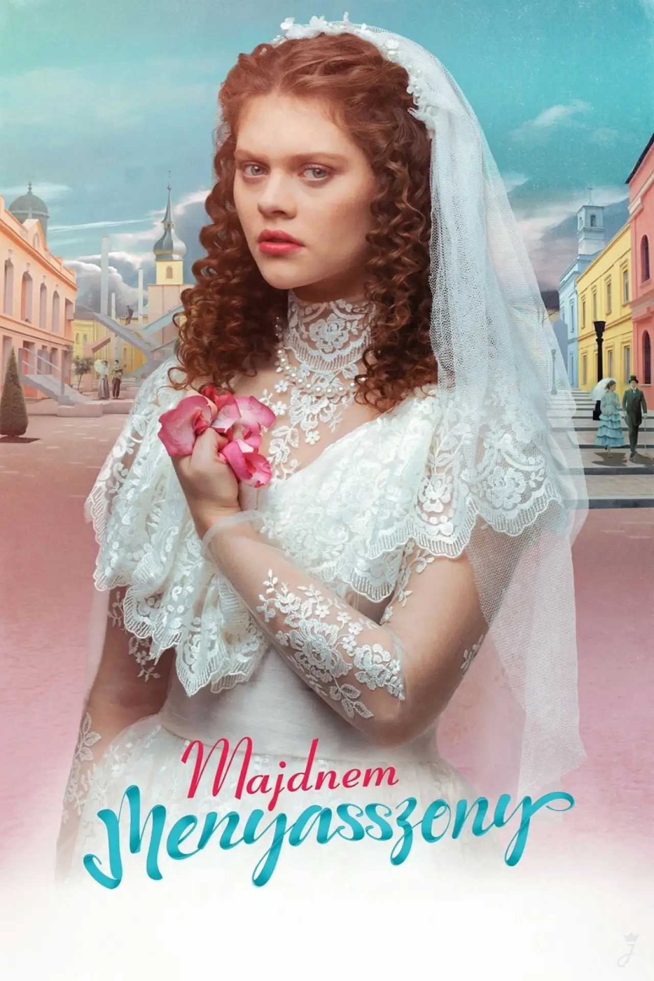 Plakat filmowy "Majdnem menyasszony"