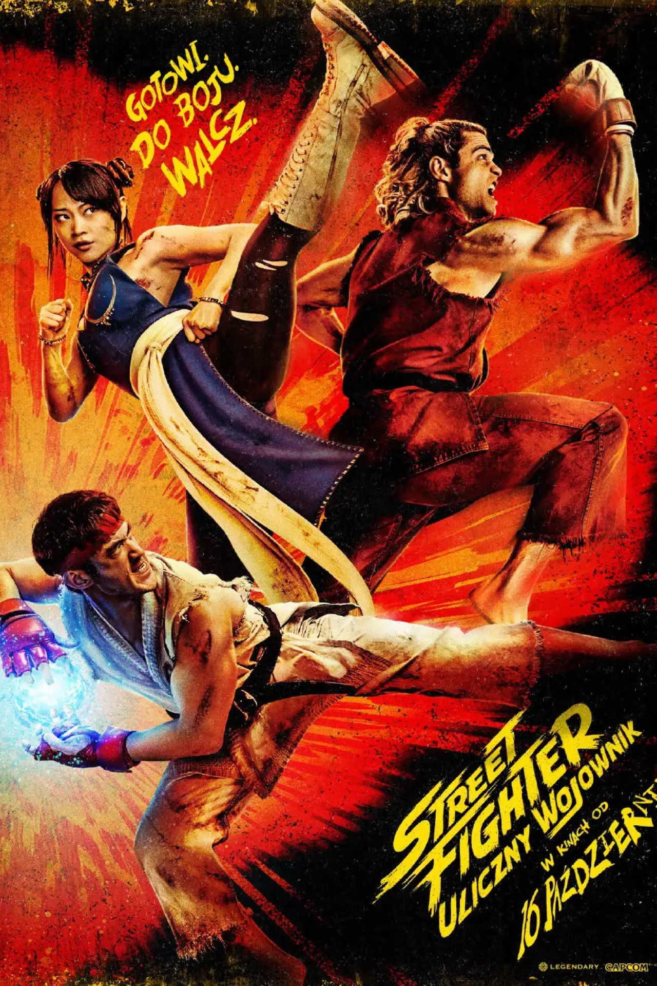 Plakat filmowy "Street Fighter. Uliczny Wojownik"