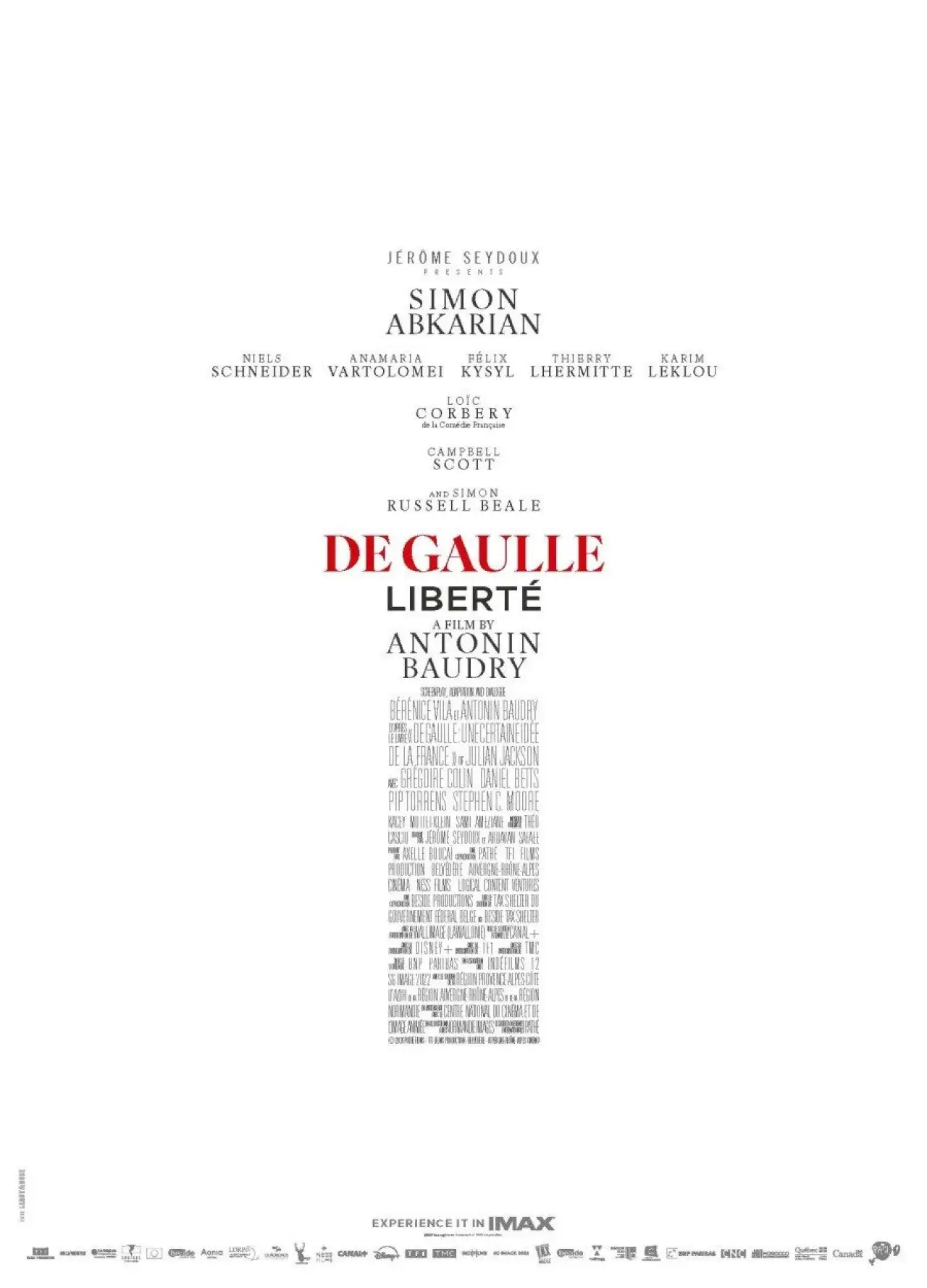 Plakat filmowy "La Bataille de Gaulle : J’écris ton nom"