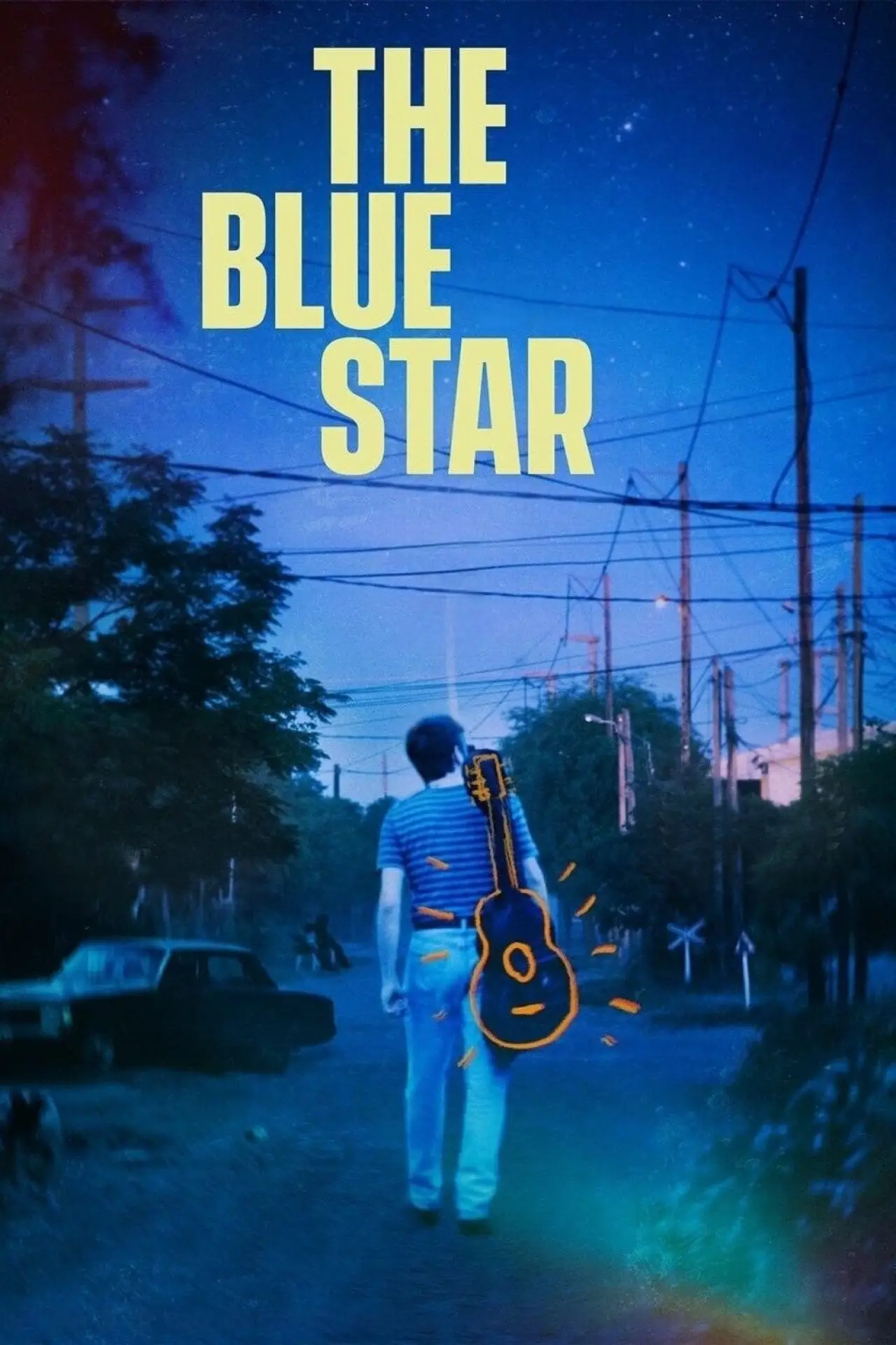 Plakat filmowy "Niebieska gwiazda"