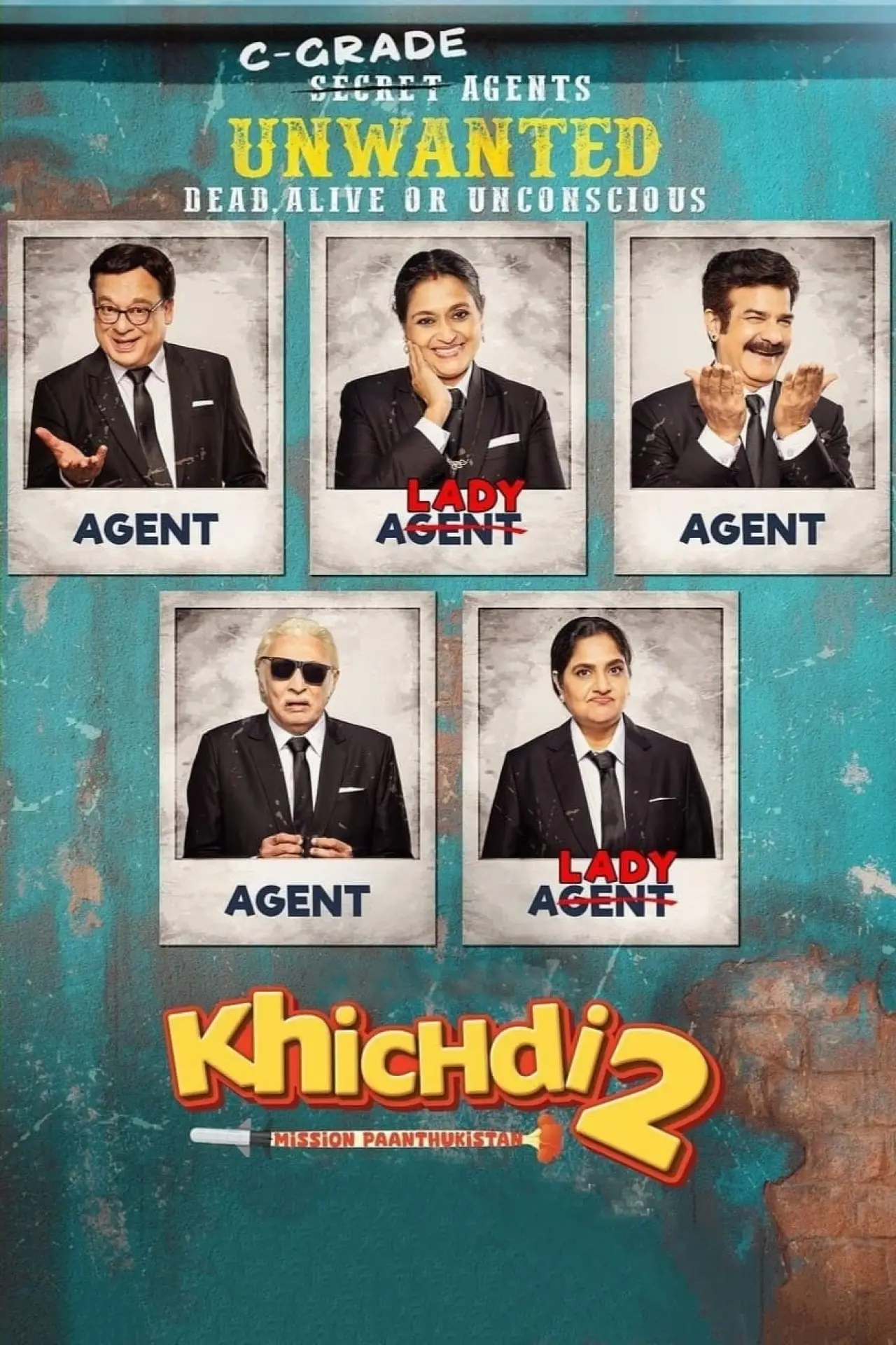 Plakat filmowy "Khichdi 2: Mission Paanthukistan"