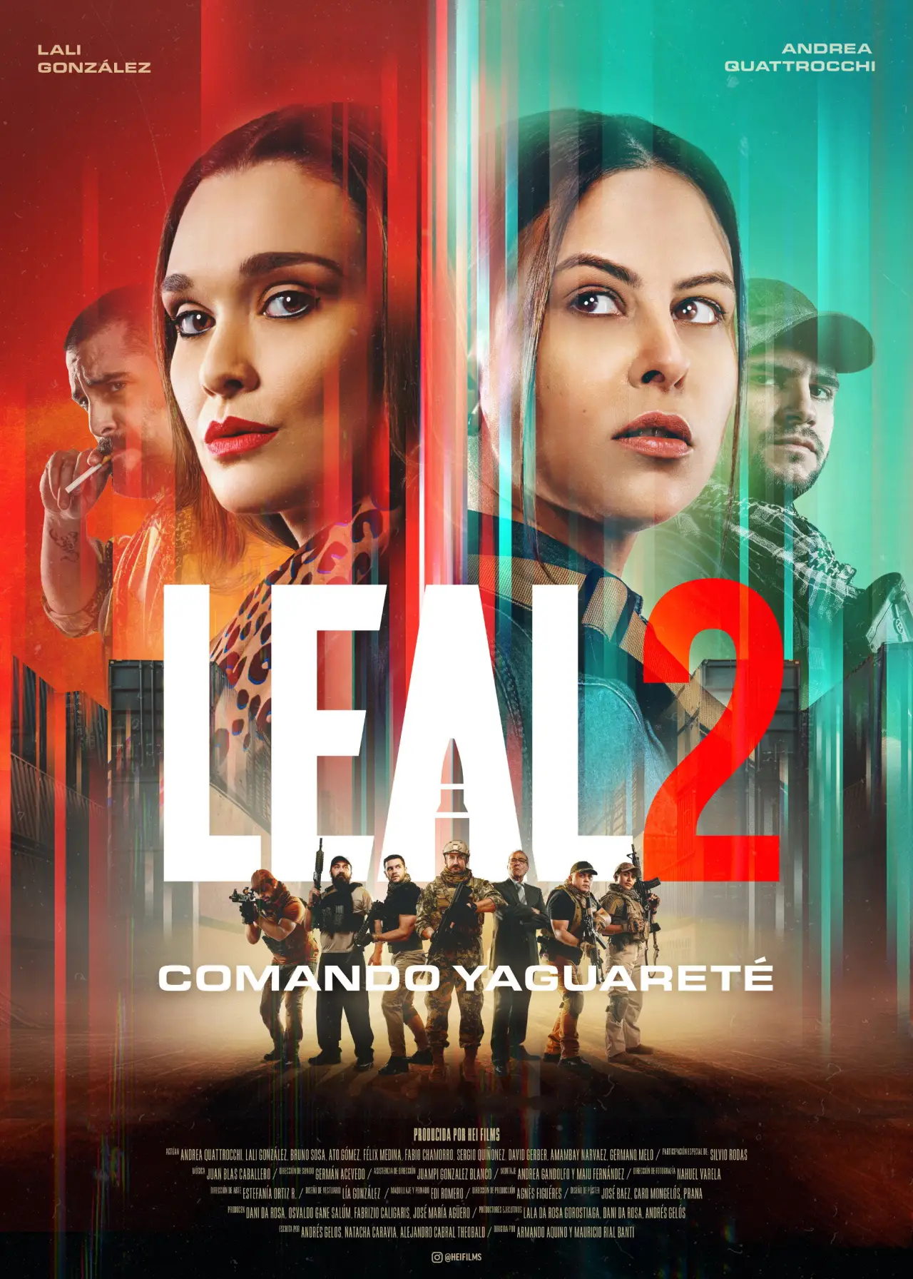 Plakat filmowy "Leal 2, Comando Yaguareté"
