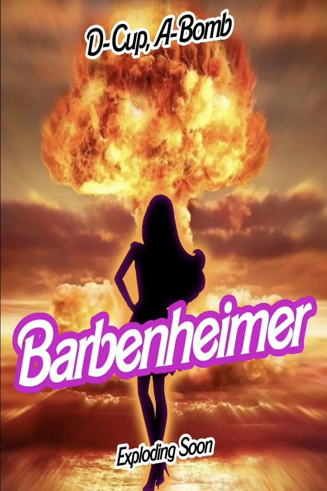 Plakat filmowy "Barbenheimer"