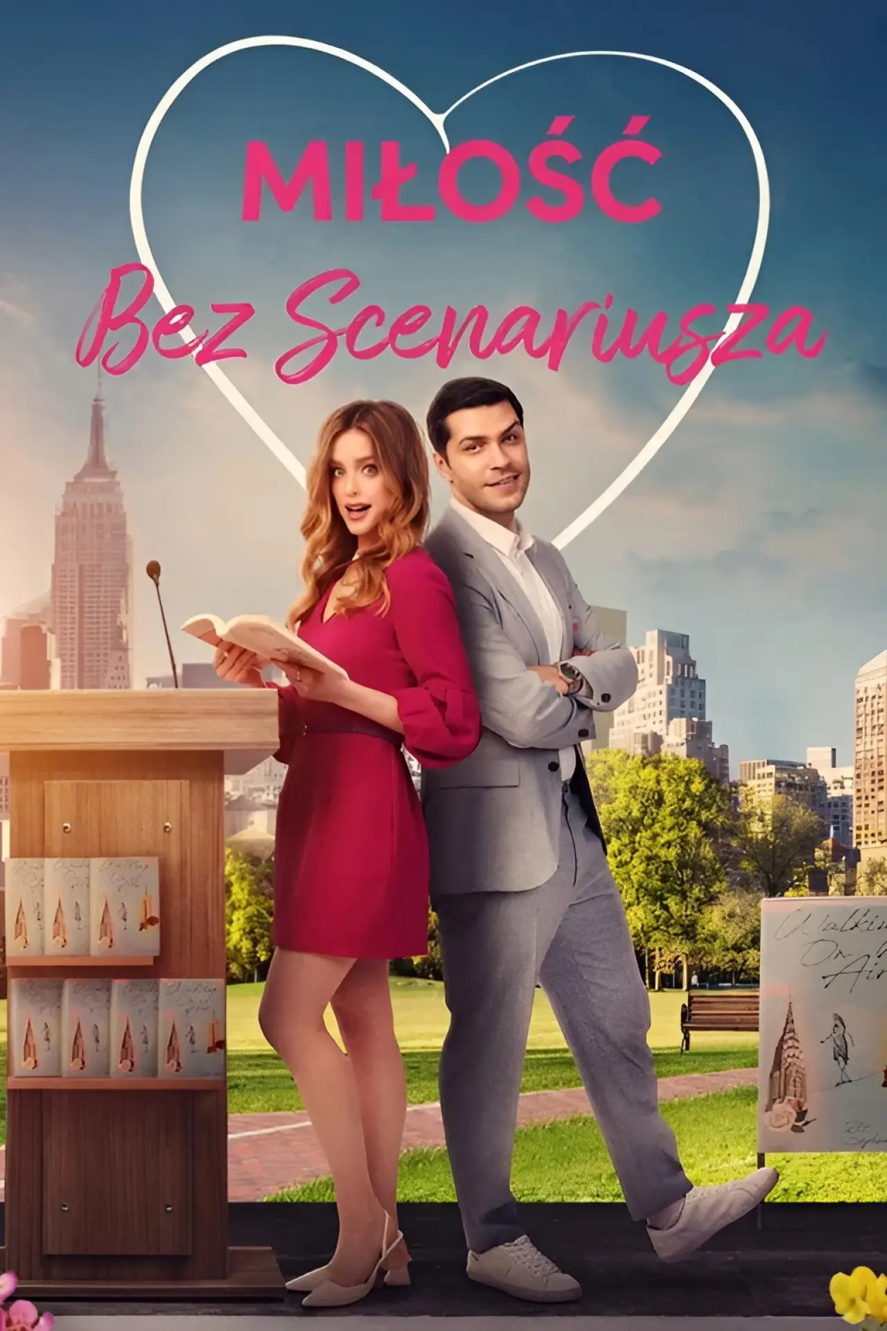 Plakat filmowy "Miłość bez scenariusza"