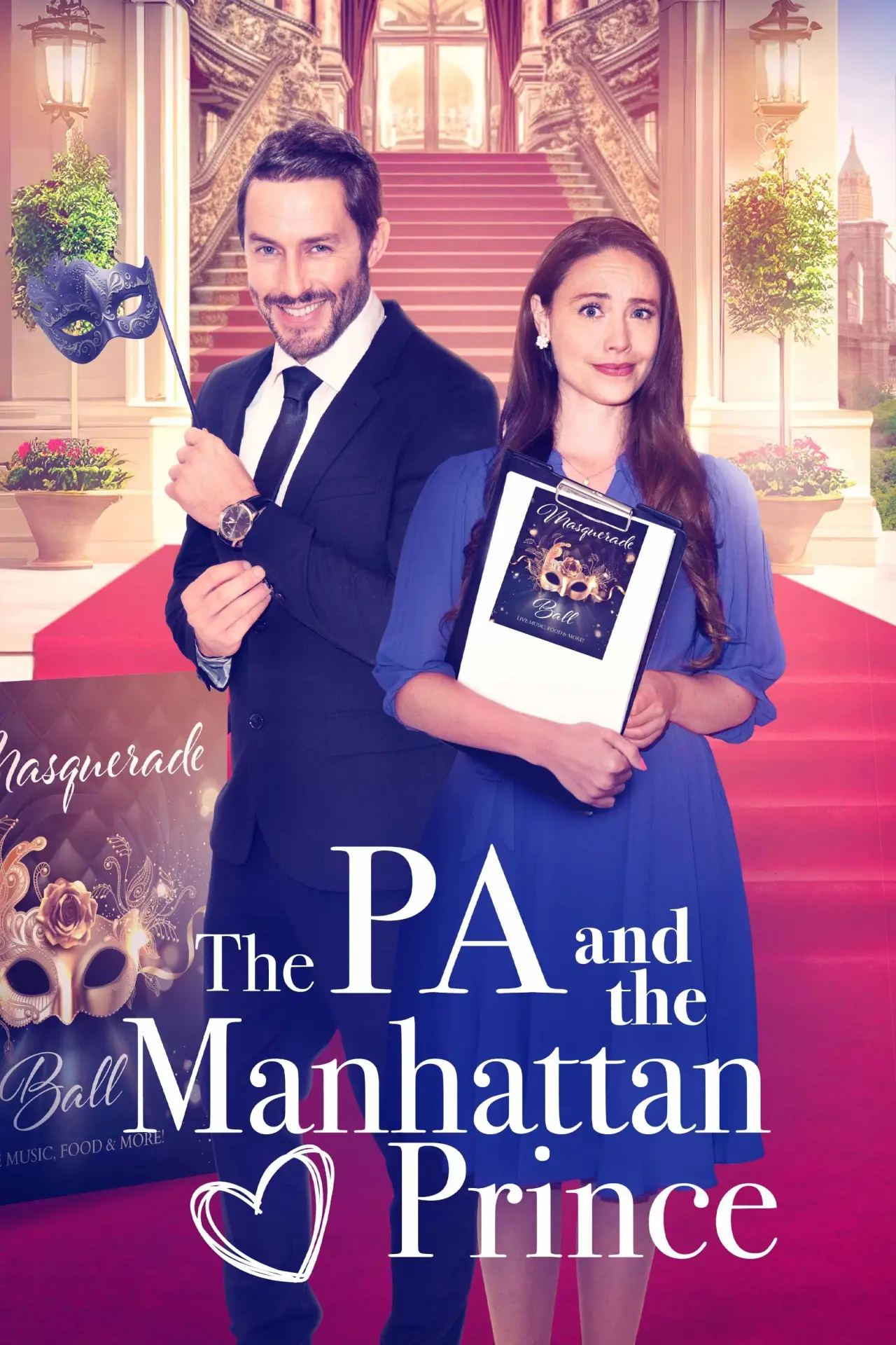 Plakat filmowy "The PA and the Manhattan Prince"