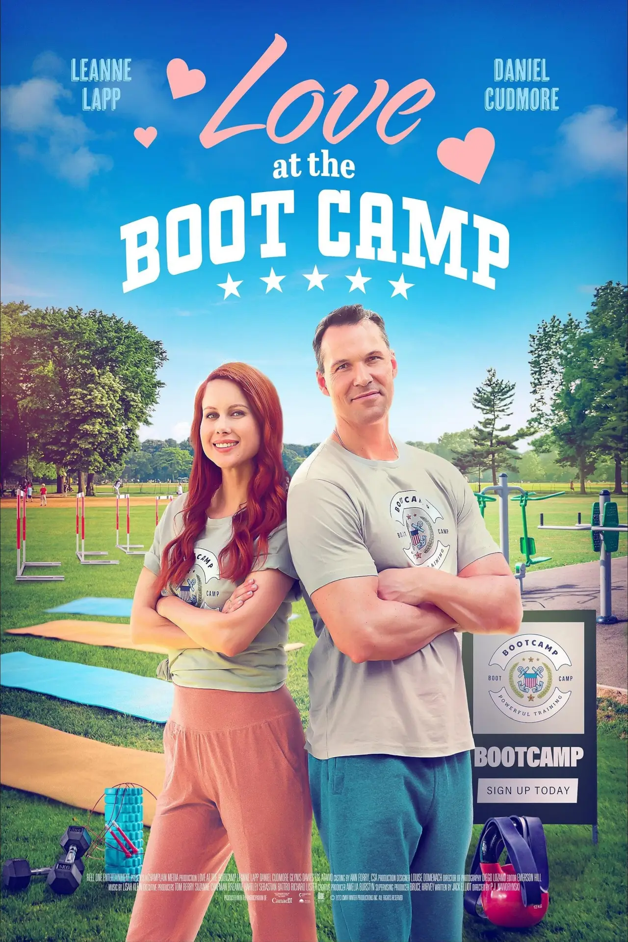 Plakat filmowy "Love at the Bootcamp"