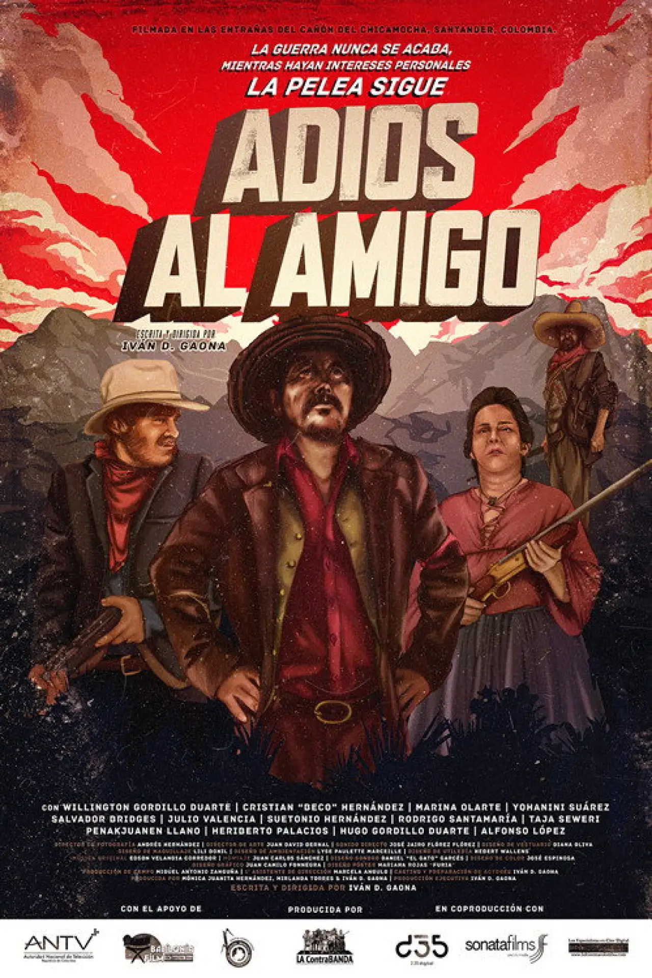 Plakat filmowy "Adiós al amigo"