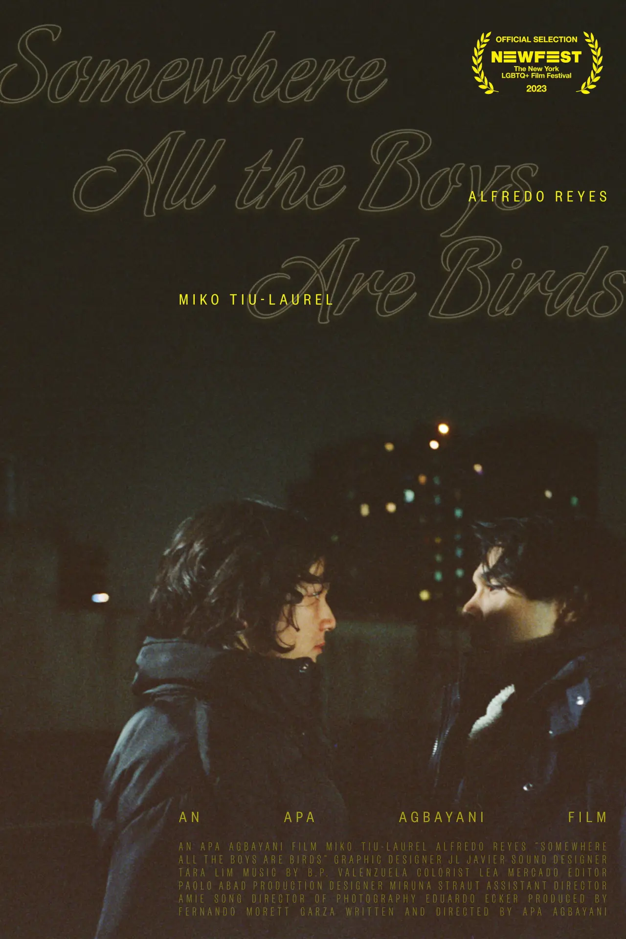 Plakat filmowy "Somewhere all the boys are birds"