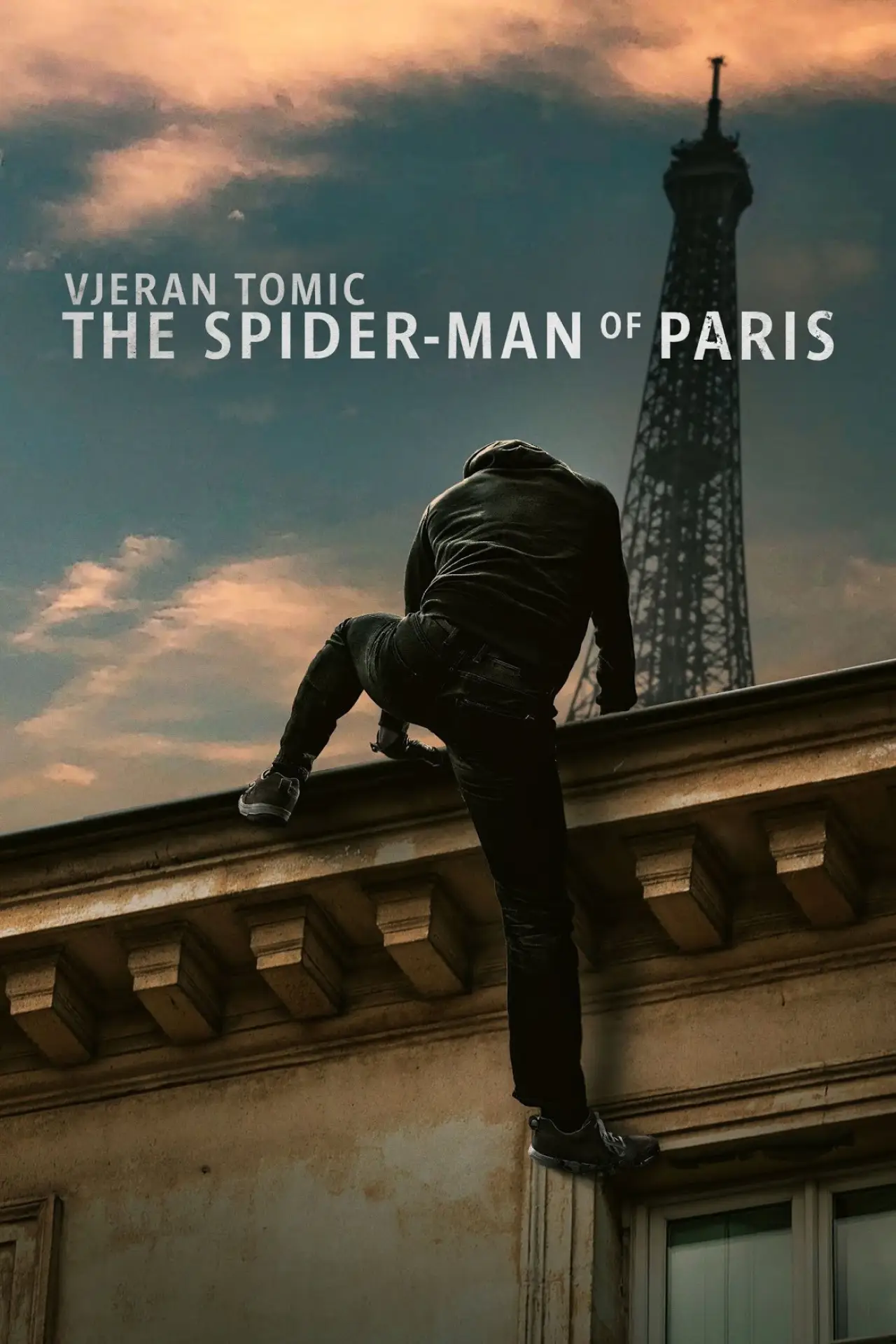Plakat filmowy "Vjeran Tomic: Spiderman z Paryża"