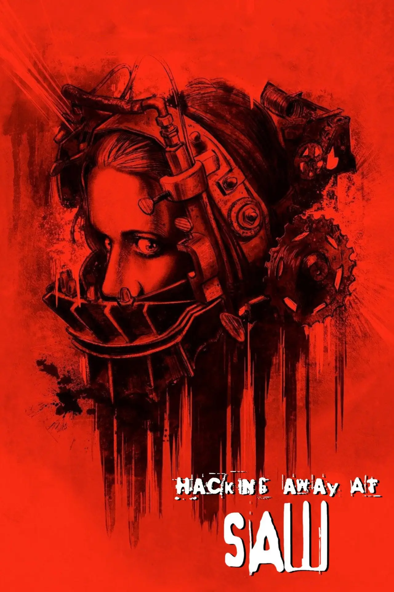 Plakat filmowy "Hacking Away at Saw"