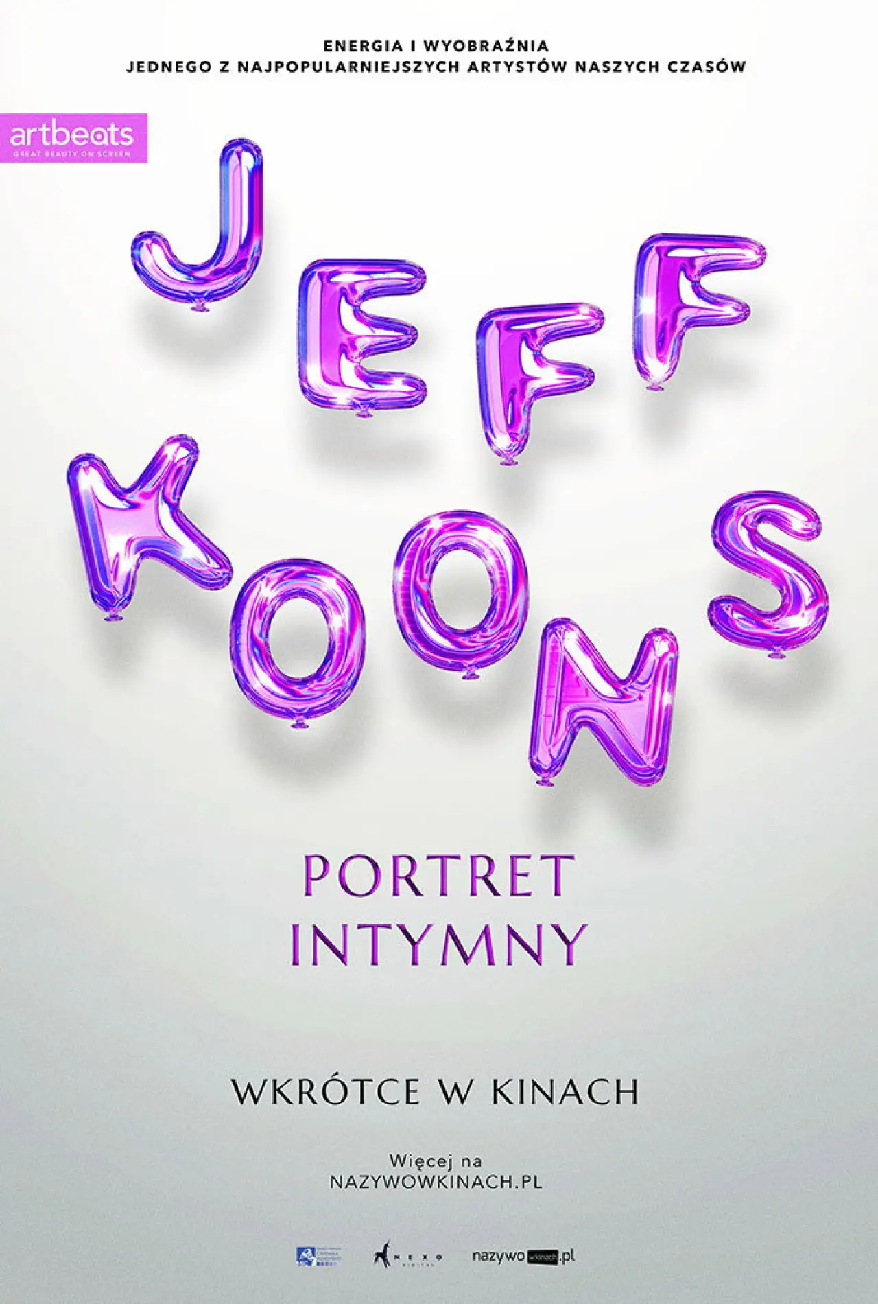 Plakat filmowy "Jeff Koons. Portret intymny"