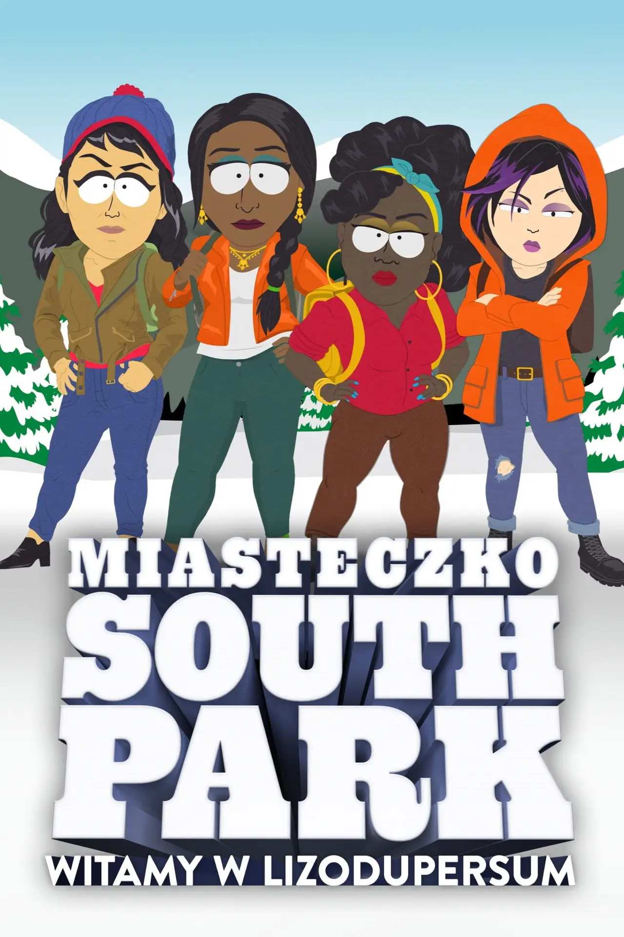 Plakat filmowy "Miasteczko South Park: Witamy w Lizodupersum"