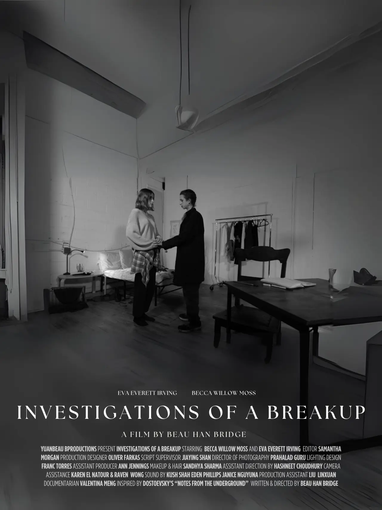 Plakat filmowy "Investigations of a Breakup"