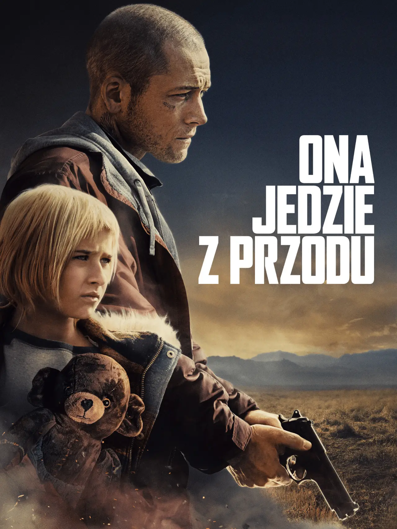 Plakat filmowy "Ona jedzie z przodu"