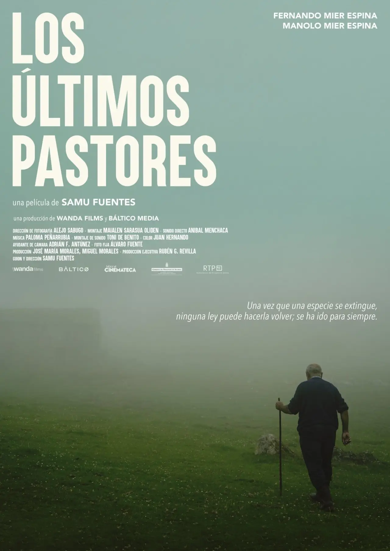 Plakat filmowy "Los últimos pastores"