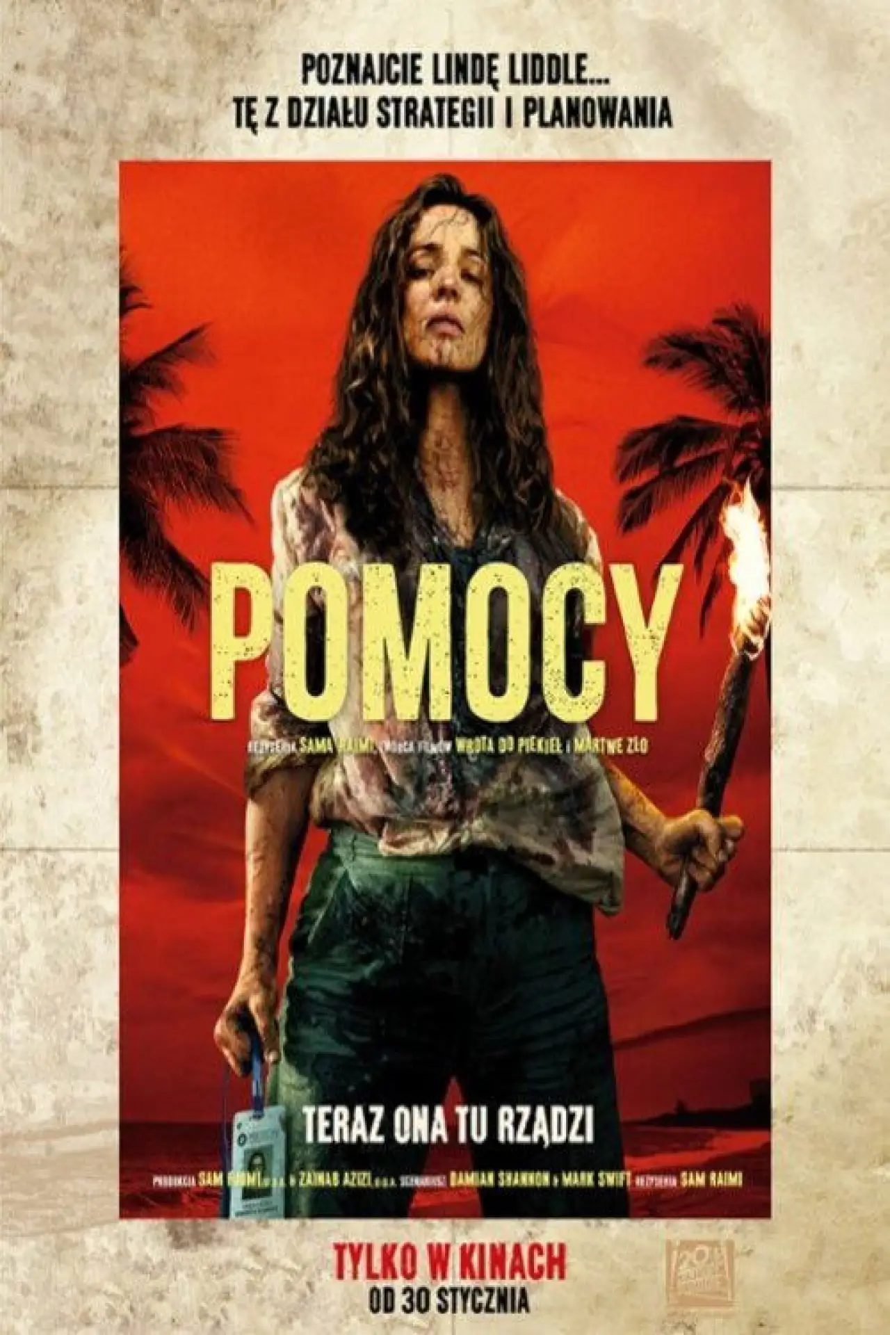 Plakat filmowy "Pomocy"
