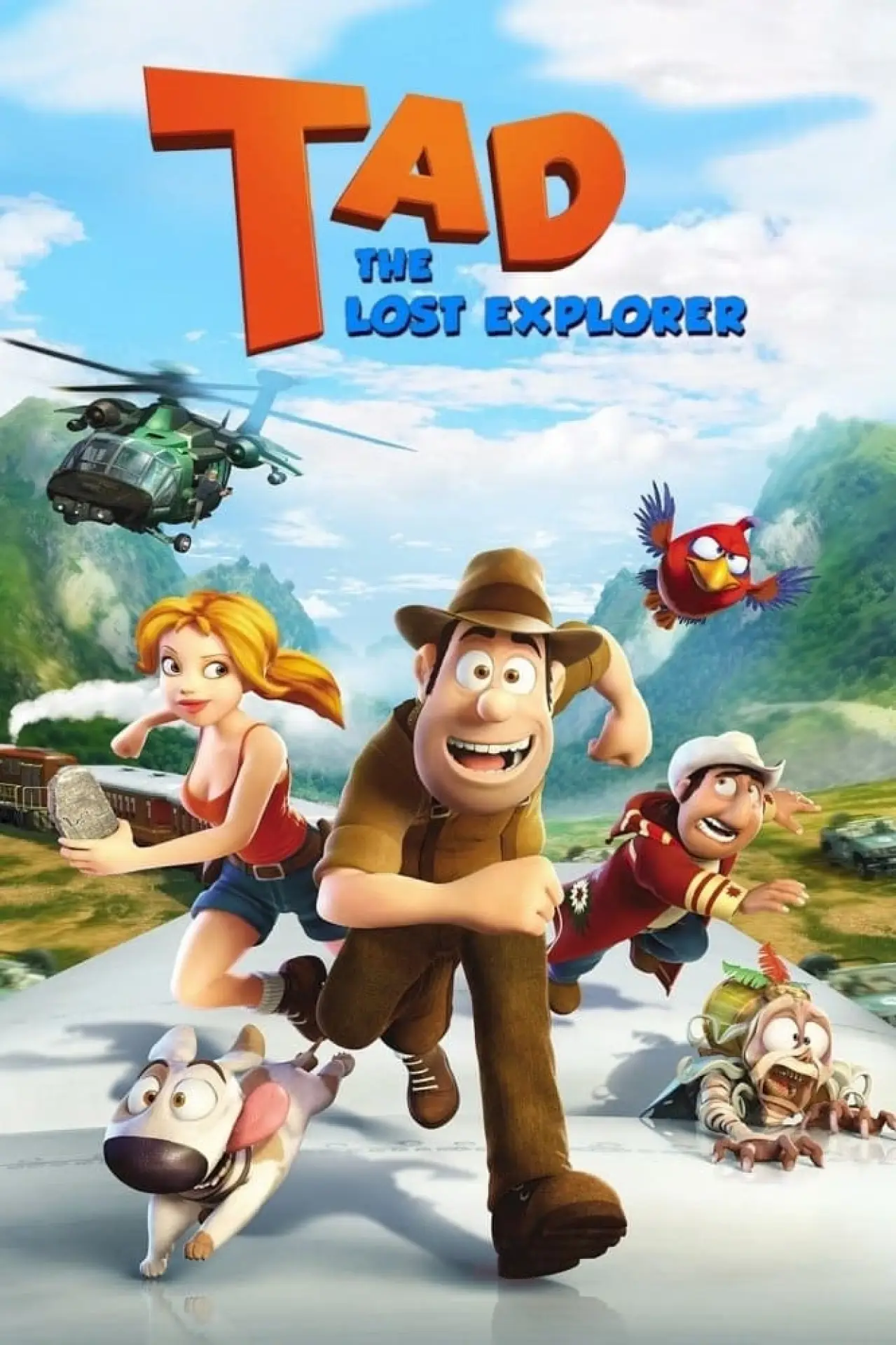 Plakat filmowy "Tedi i poszukiwacze zaginionego miasta"