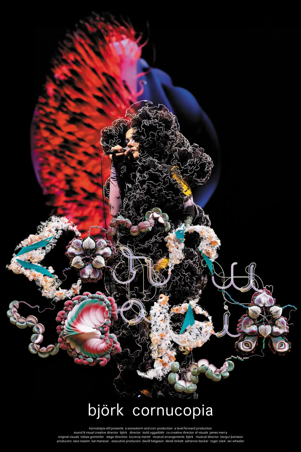 Plakat filmowy "Björk: Cornucopia"