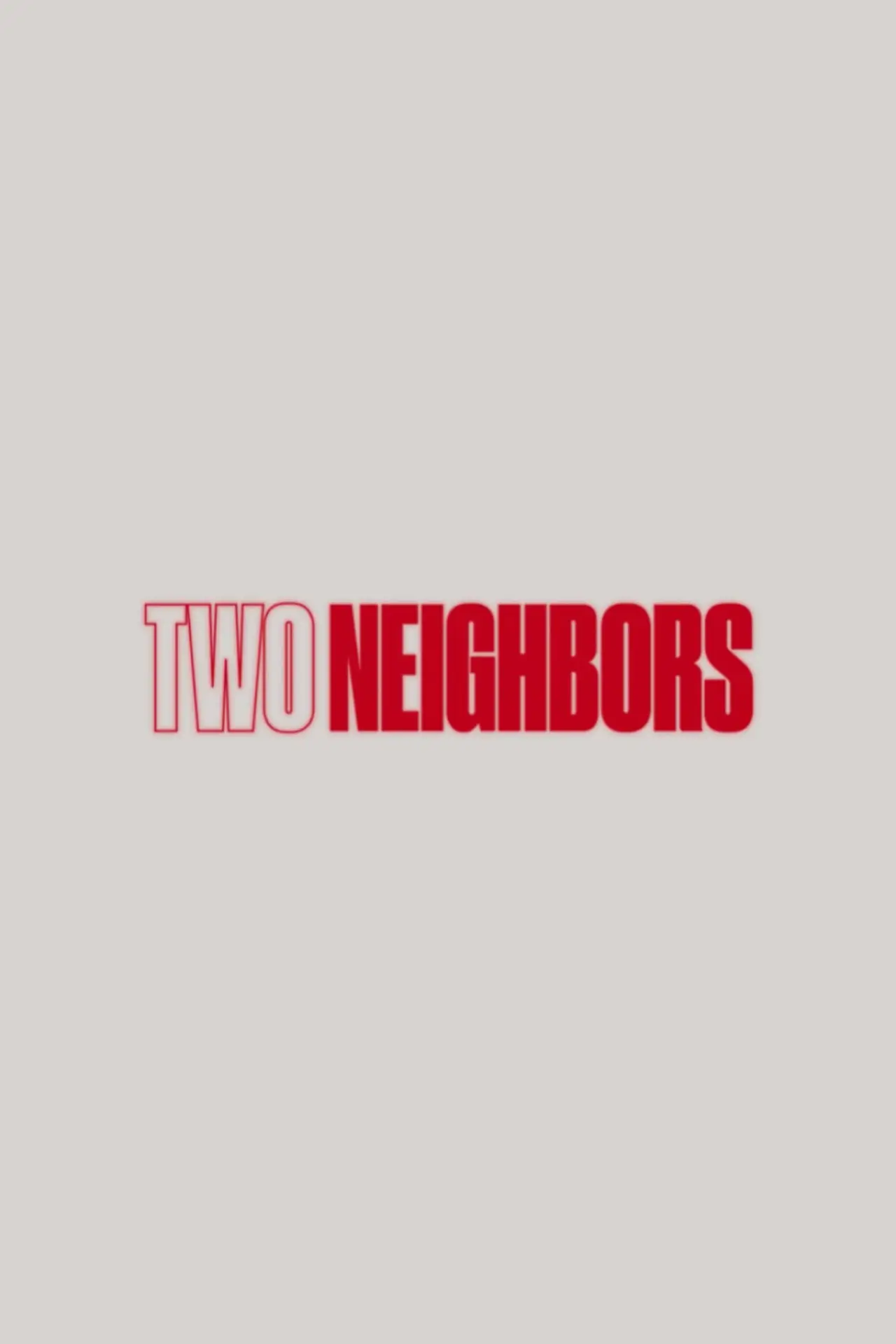 Plakat filmowy "Two Neighbors"