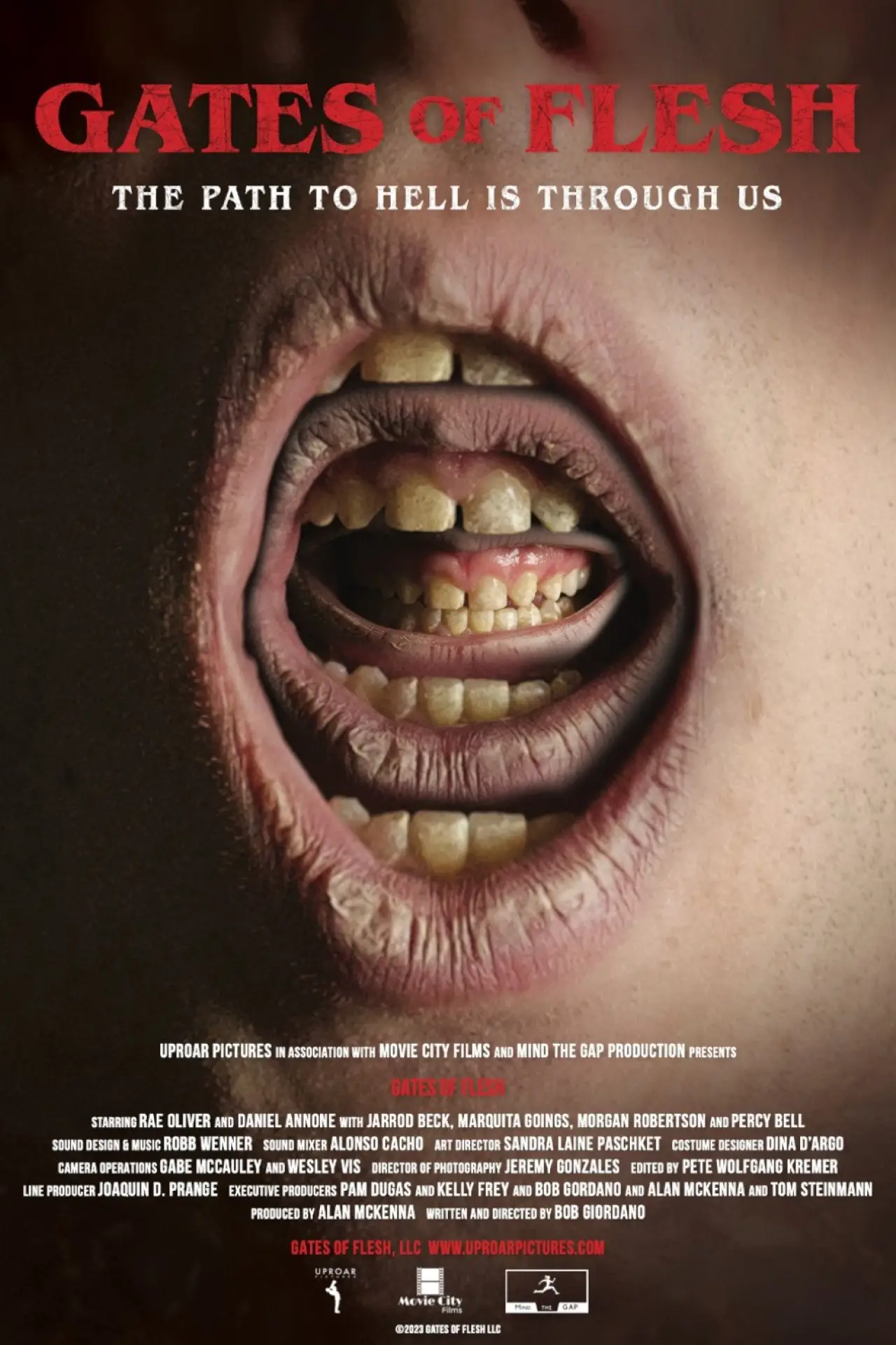 Plakat filmowy "Wrota do opętania"