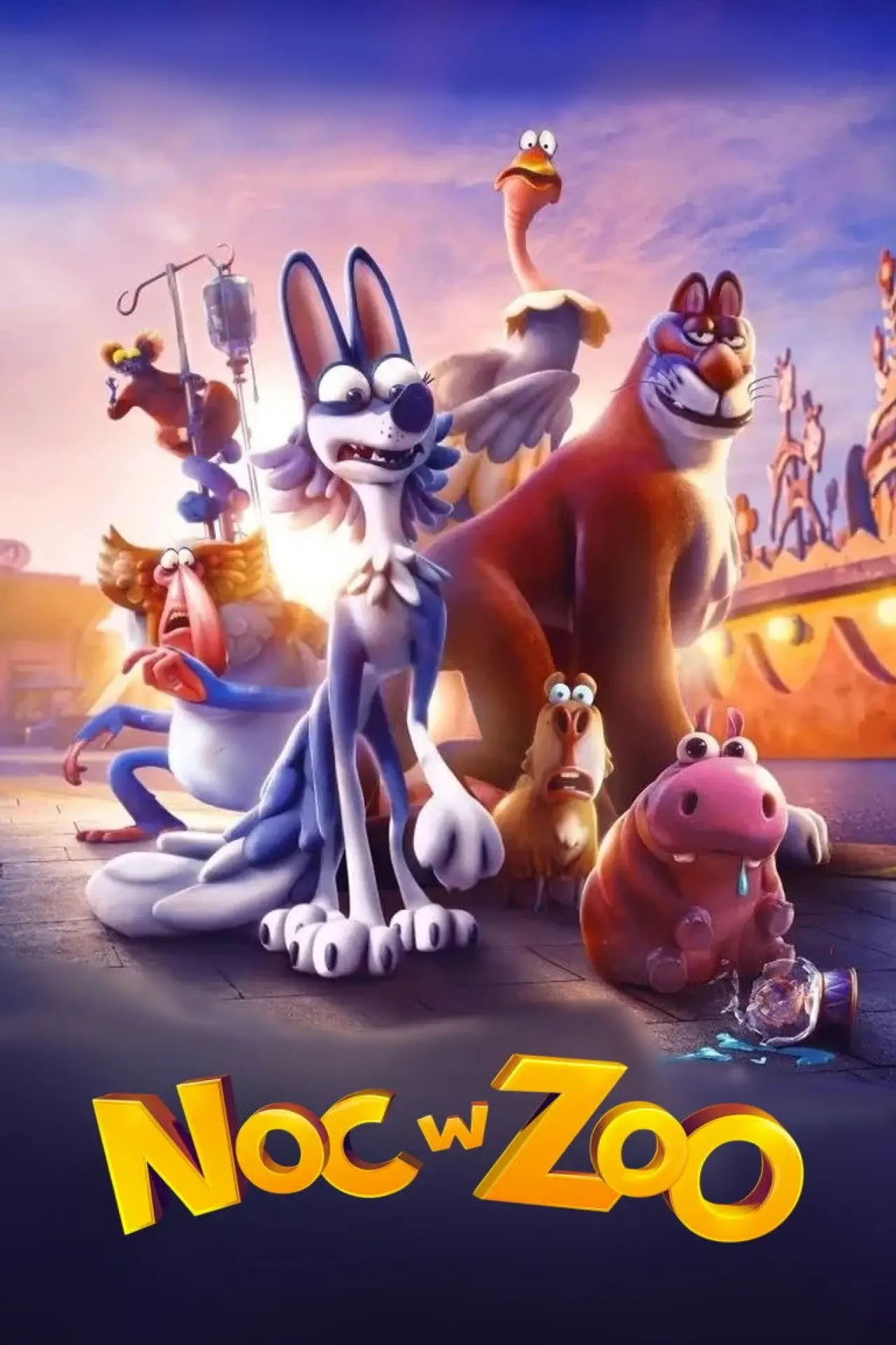 Plakat filmowy "Noc w ZOO"
