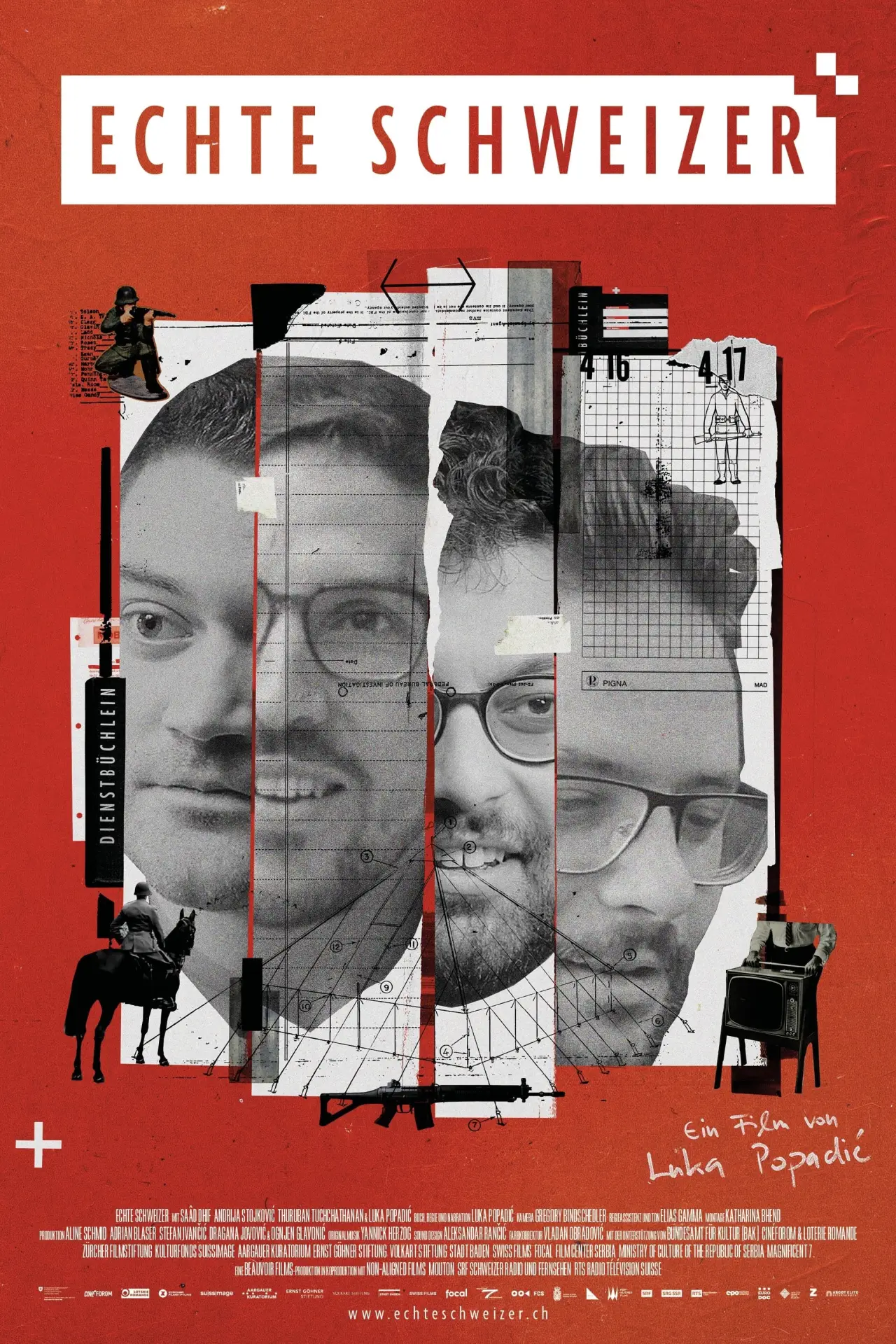 Plakat filmowy "Echte Schweizer"