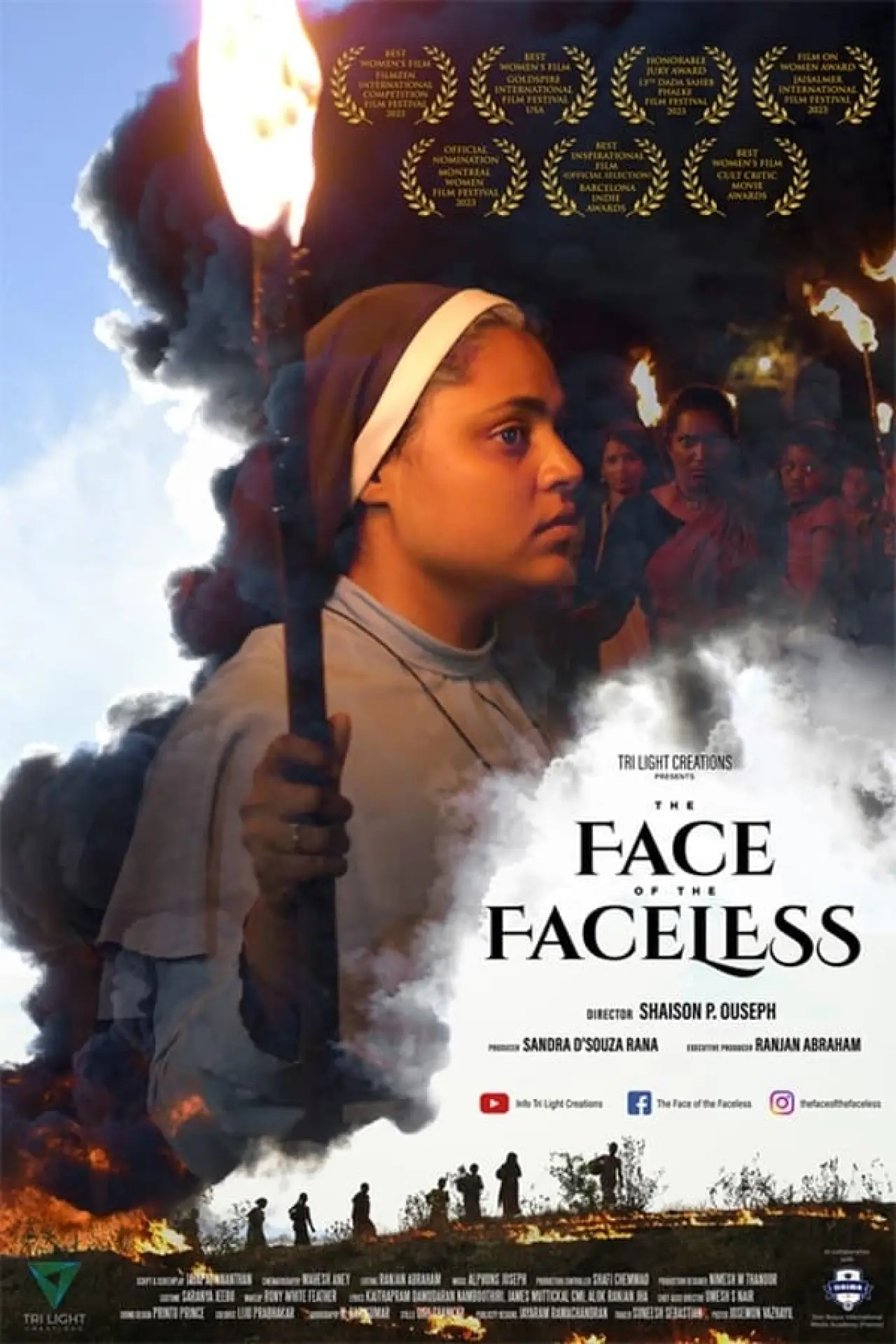 Plakat filmowy "द फेस ऑफ द फेसलेस"