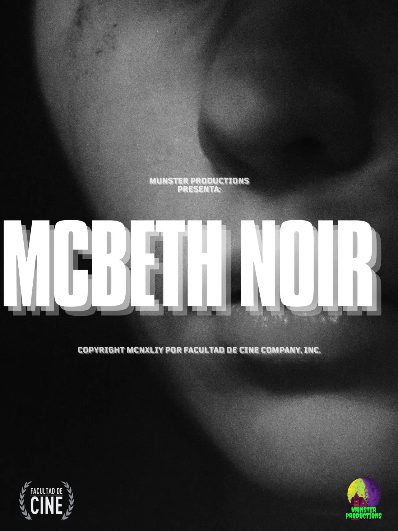 Plakat filmowy "Mcbeth Noir"