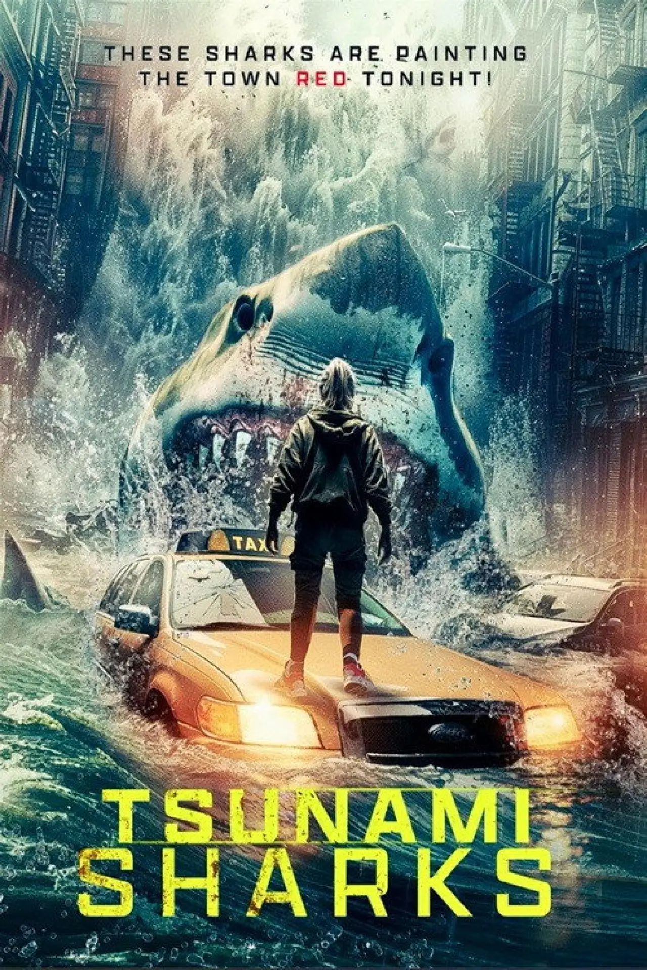 Plakat filmowy "Tsunami Sharks"