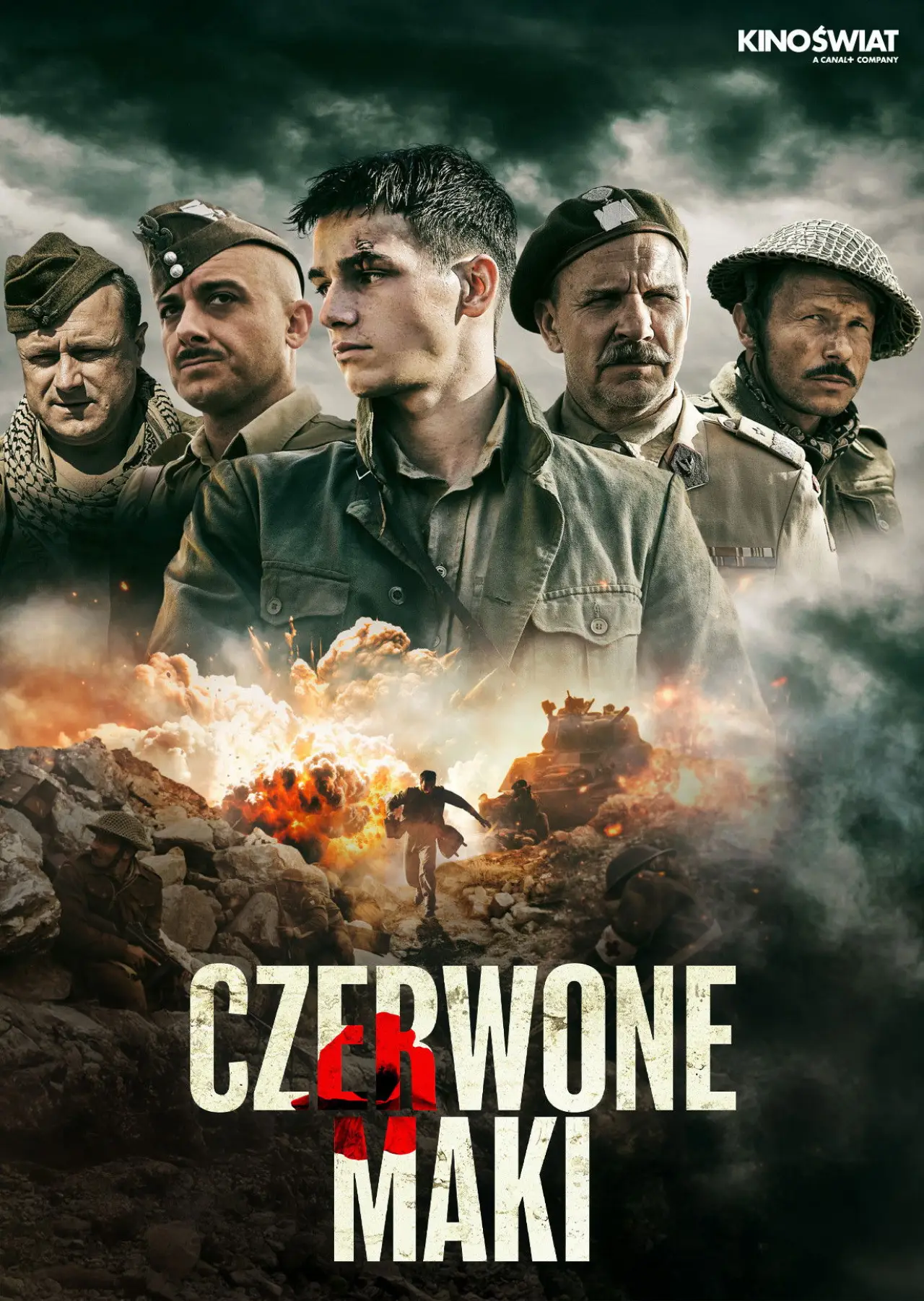 Plakat filmowy "Czerwone maki"