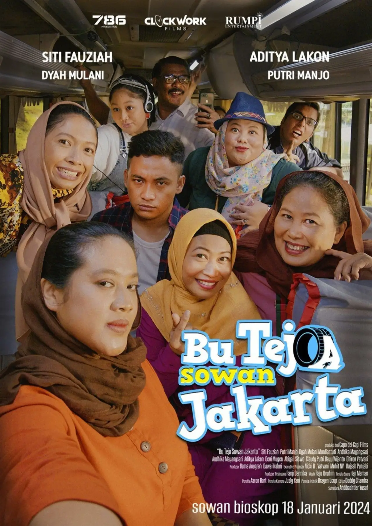 Plakat filmowy "Bu Tejo Sowan Jakarta"
