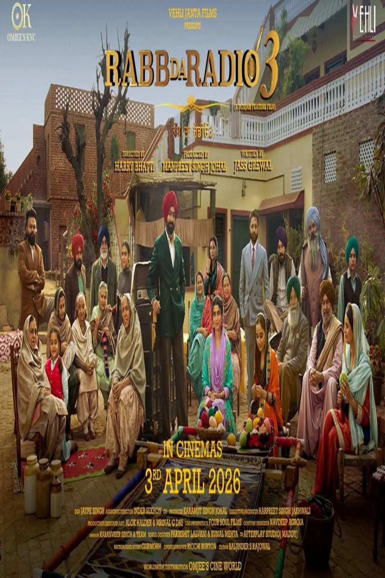 Plakat filmowy "ਰੱਬ ਦਾ ਰੇਡੀਓ 3"