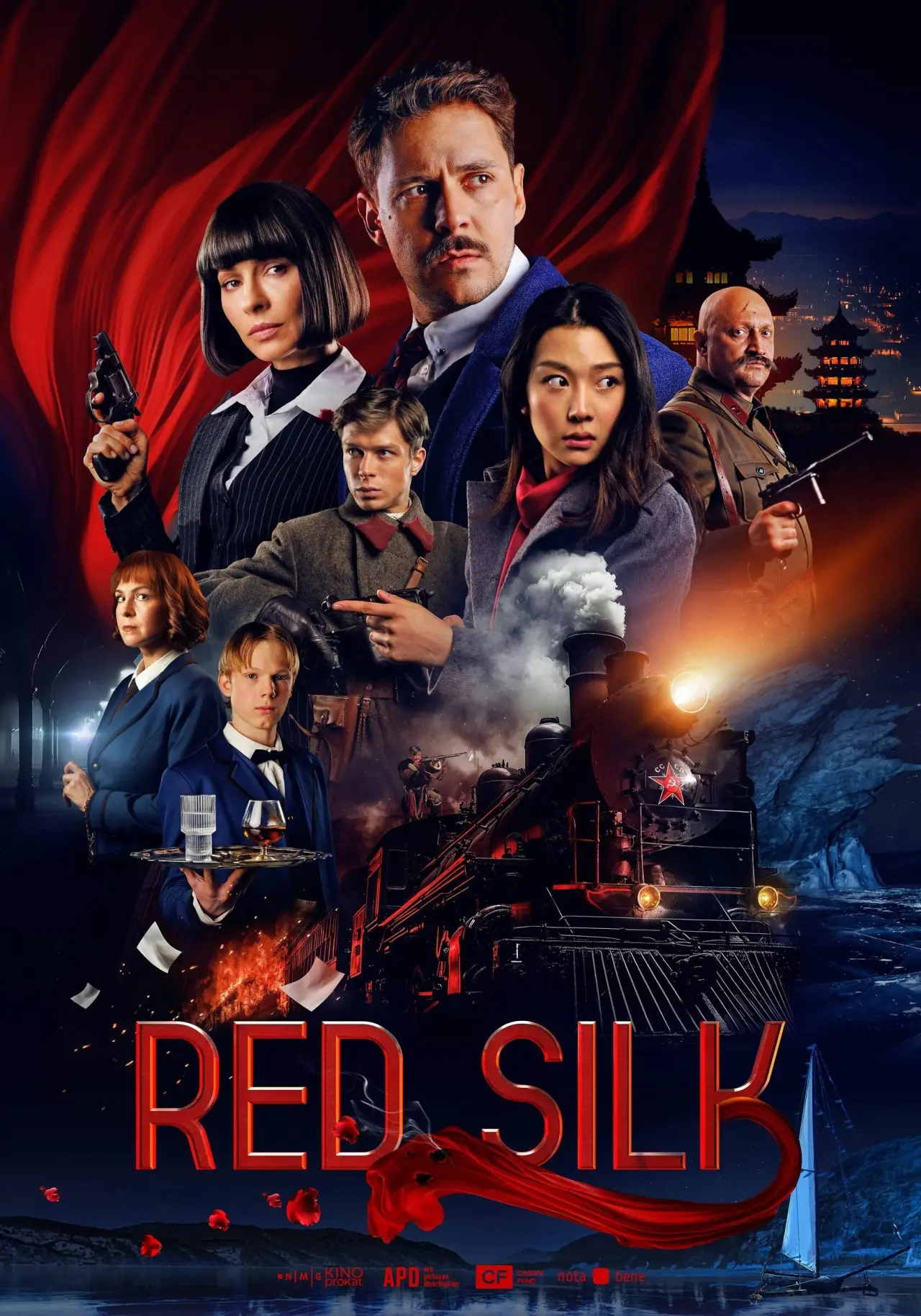 Plakat filmowy "Красный шелк"