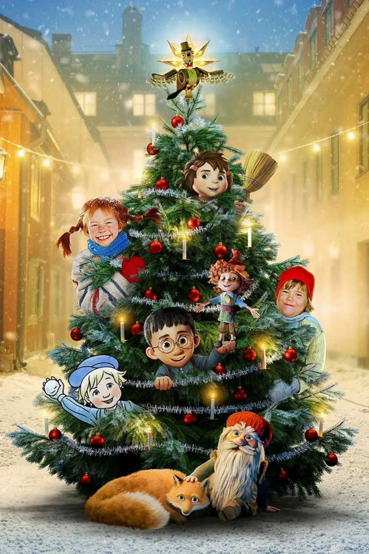 Plakat filmowy "Jul med Astrid Lindgren"