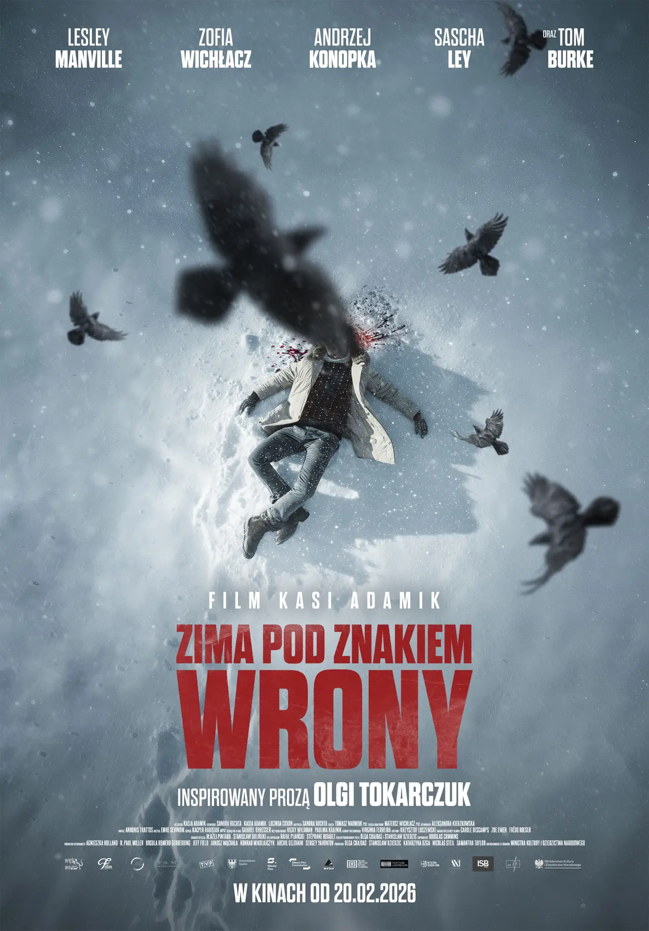 Plakat filmowy "Zima pod znakiem wrony"