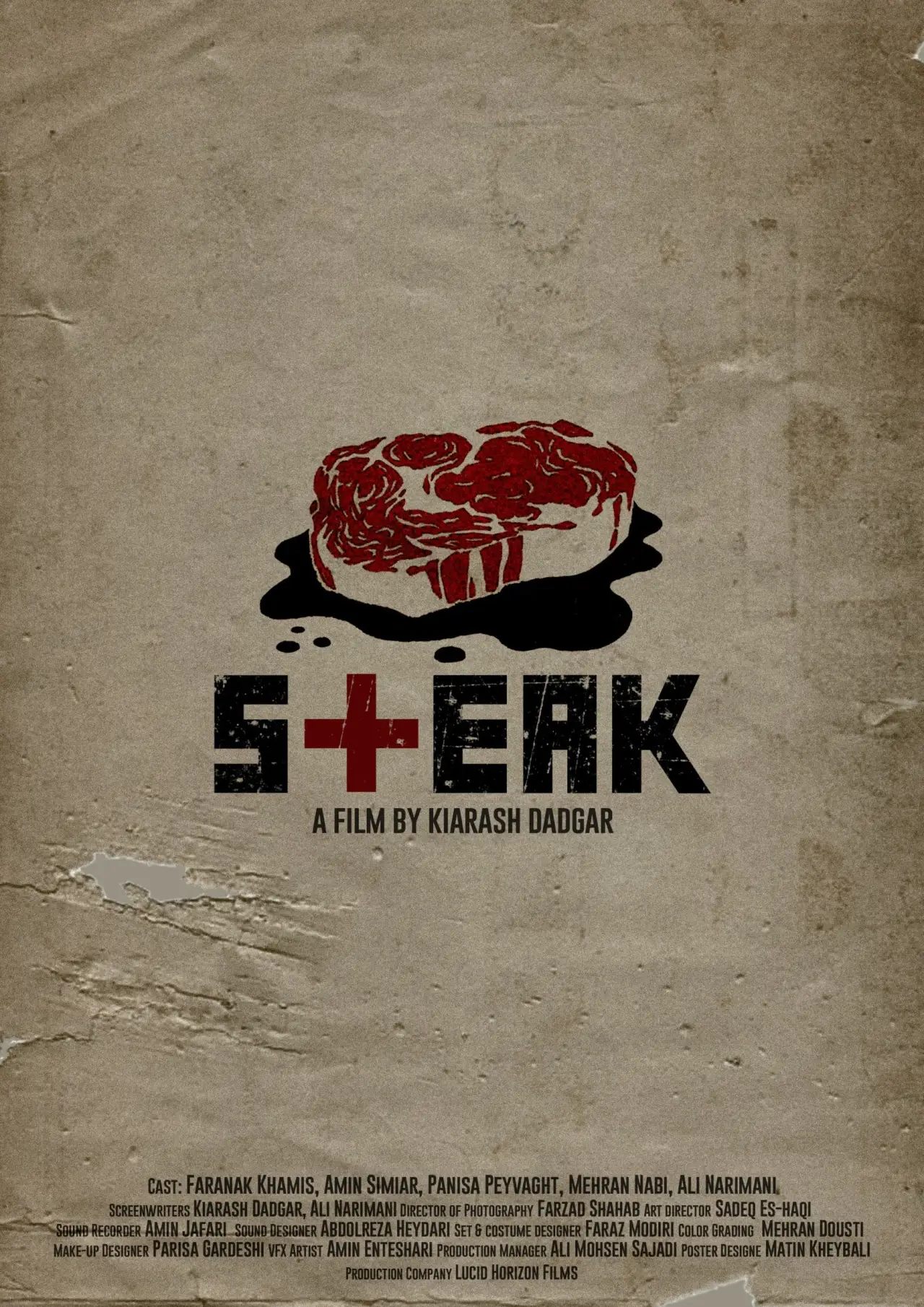 Plakat filmowy "The Steak"