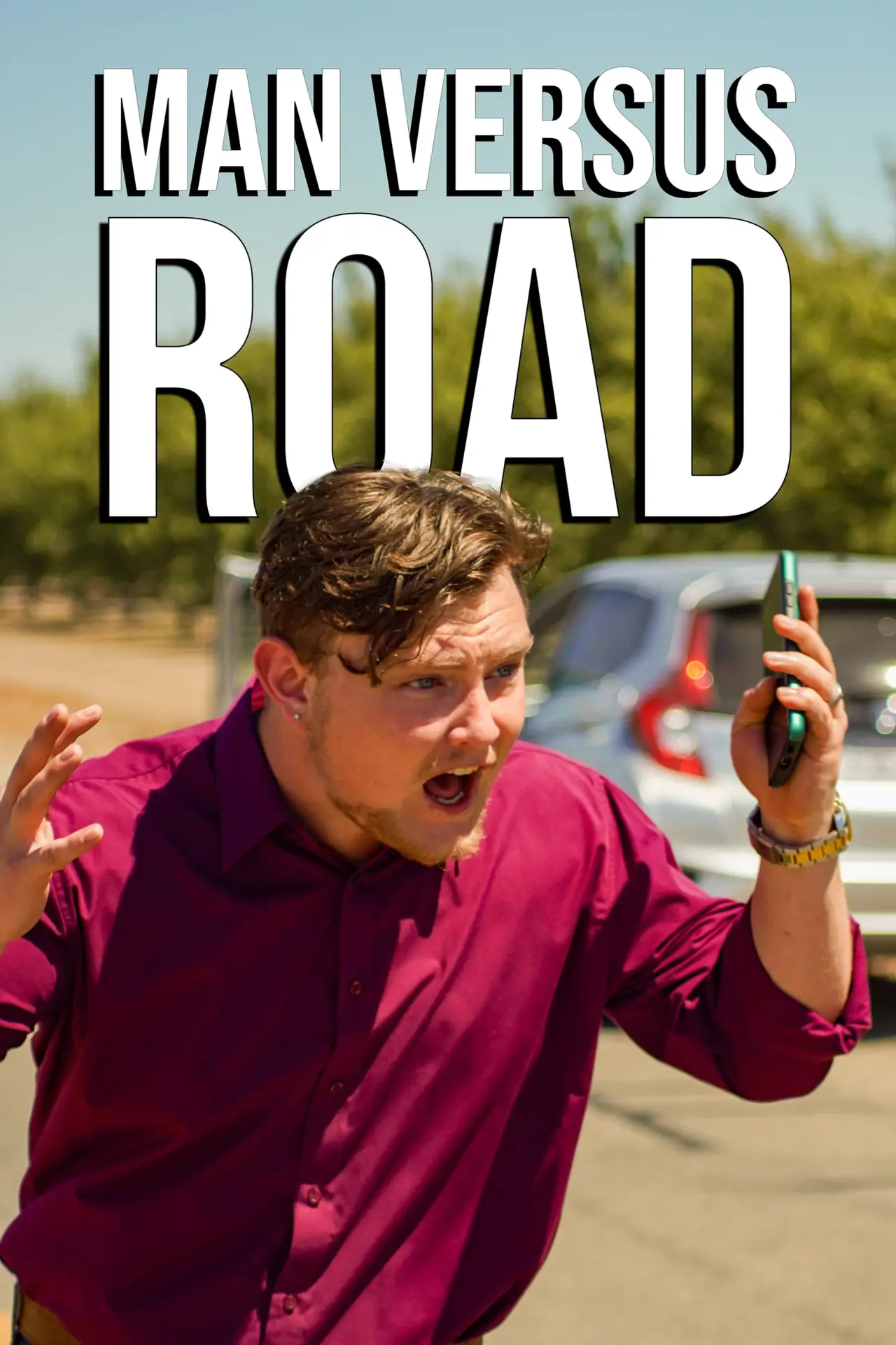 Plakat filmowy "Man Versus Road"