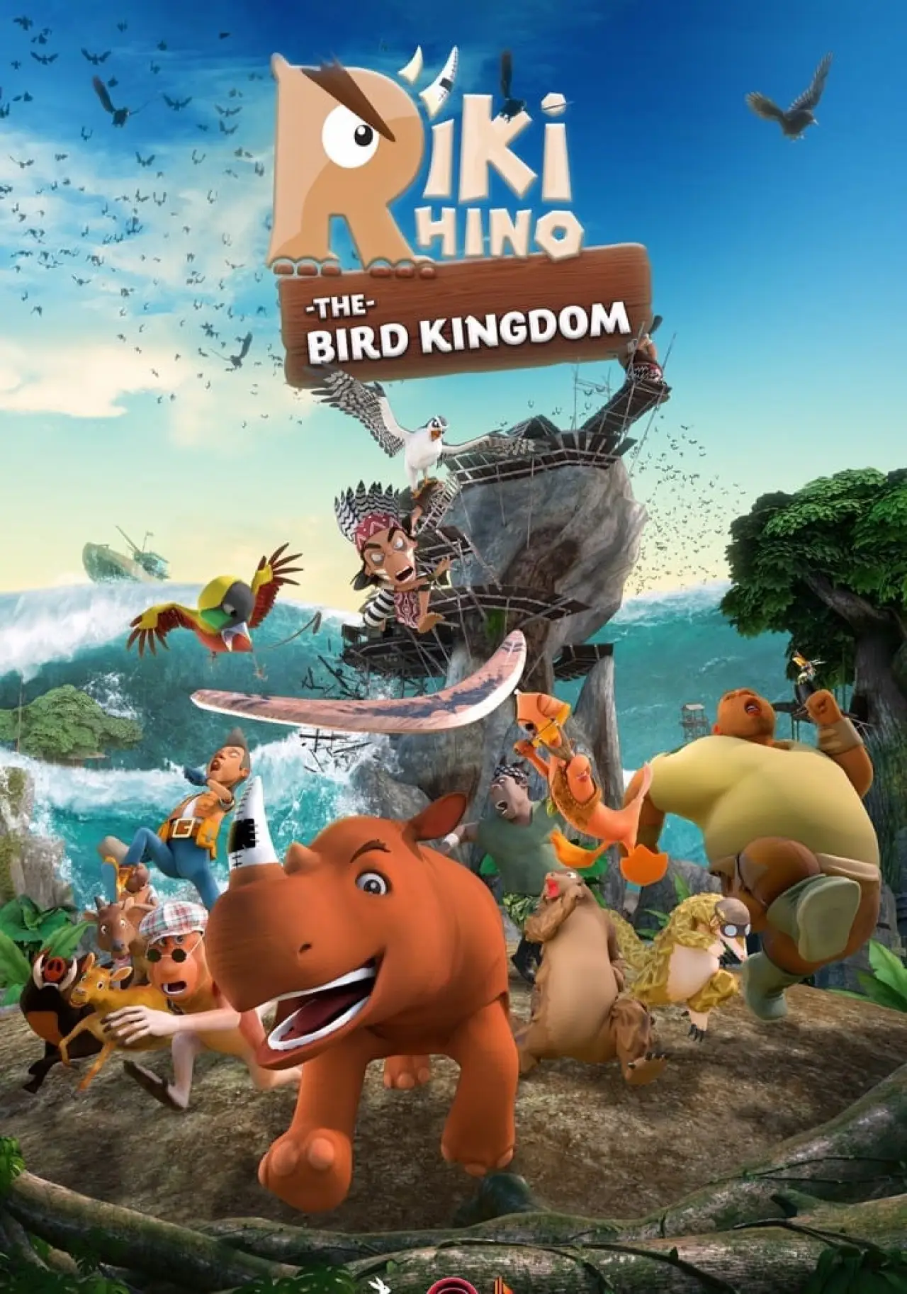 Plakat filmowy "Riki Rhino: The Bird Kingdom"