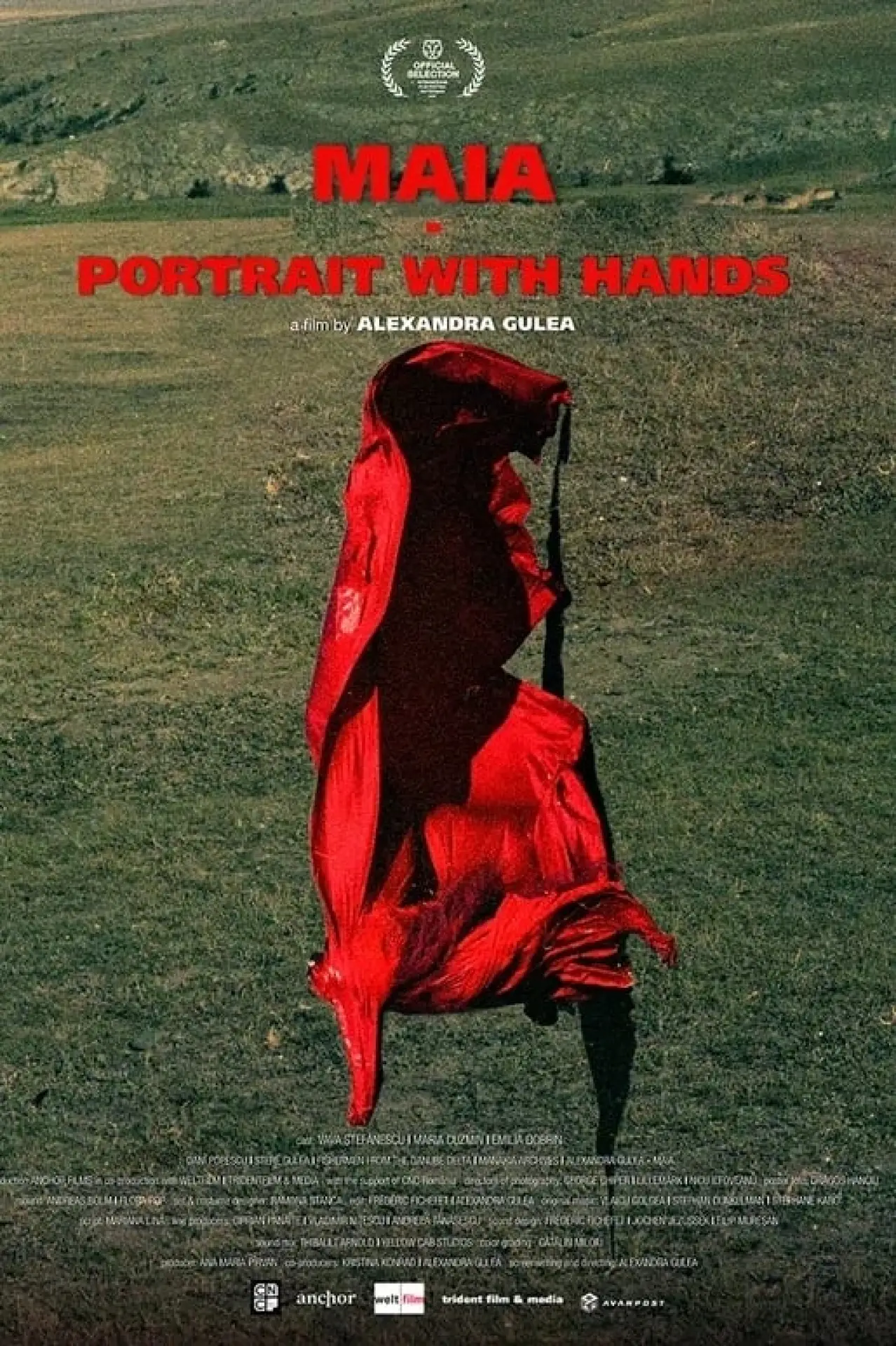 Plakat filmowy "Maia – Portret cu mâini"