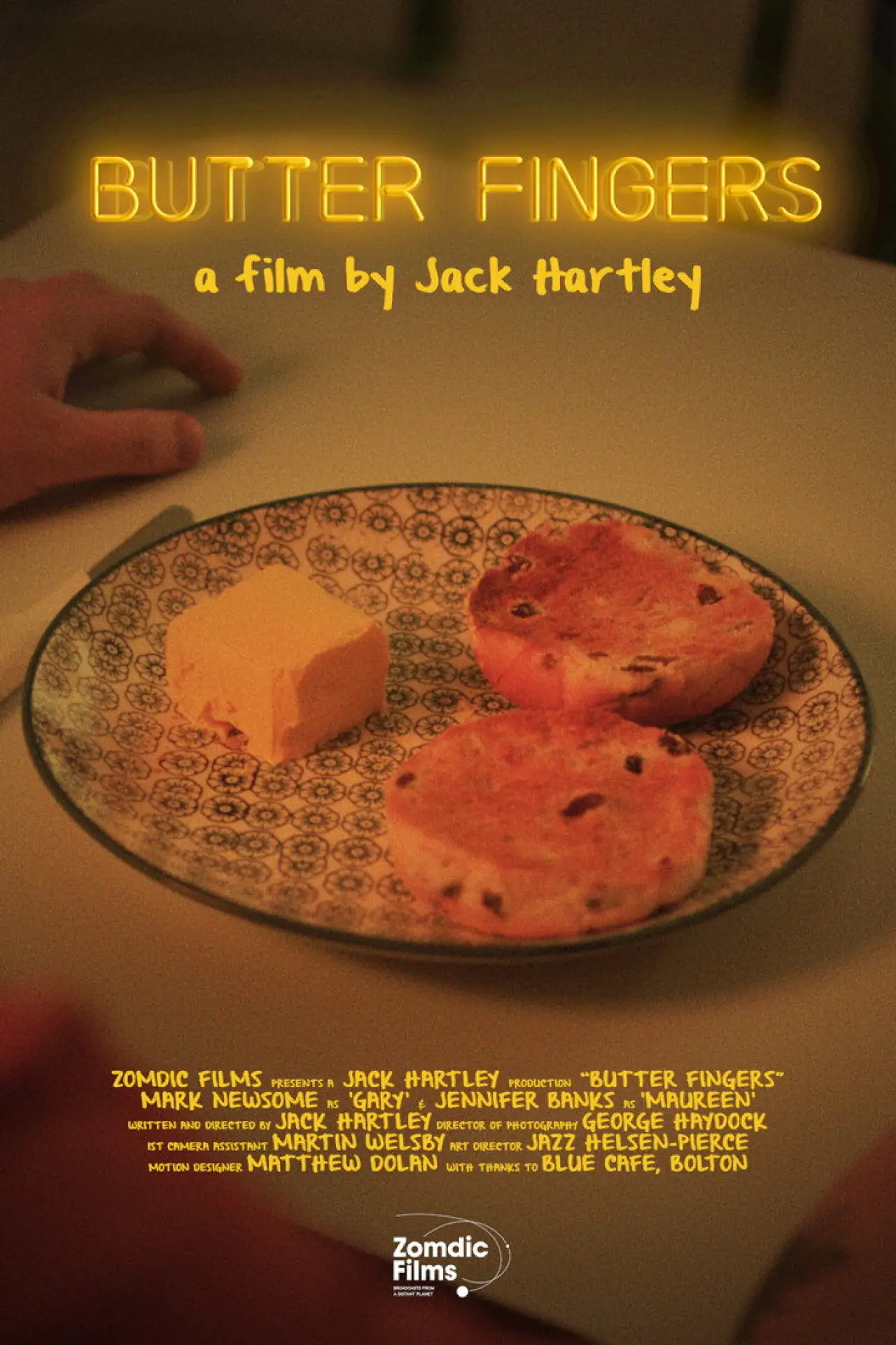 Plakat filmowy "Butter Fingers"