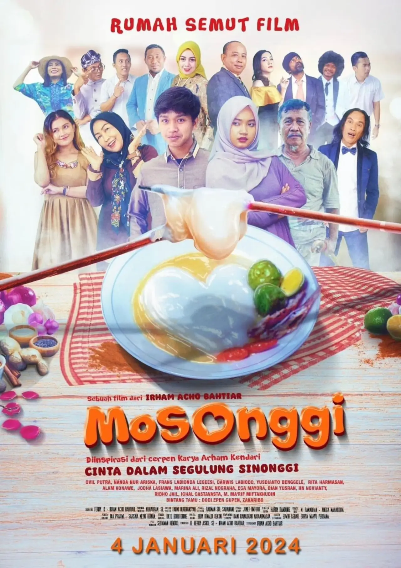 Plakat filmowy "Mosonggi: Cinta dalam Segulung Sinonggi"