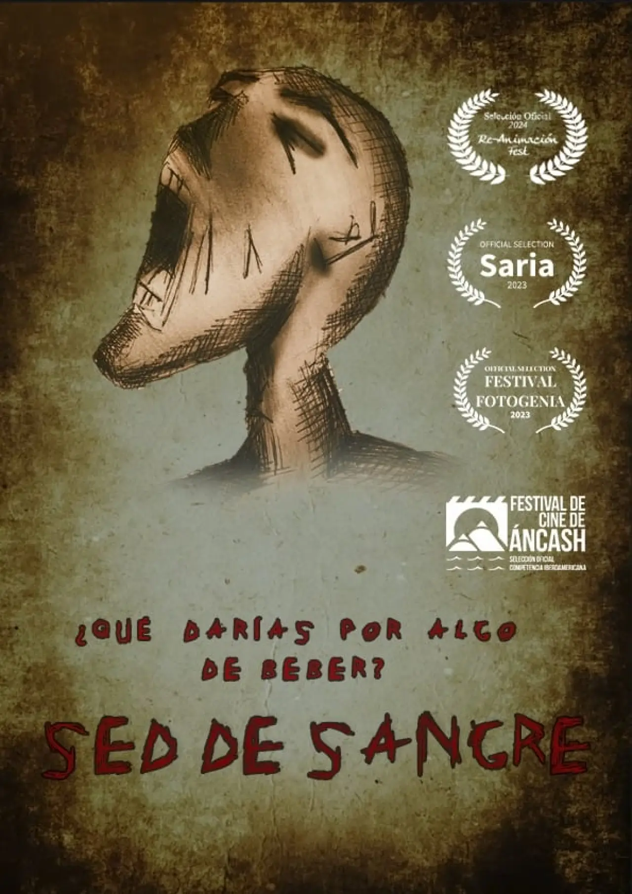Plakat filmowy "Sed de Sangre"