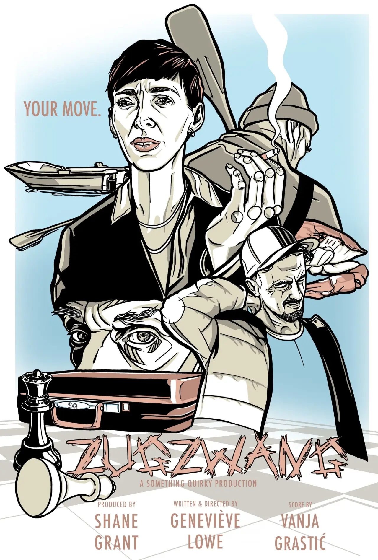 Plakat filmowy "Zugzwang"