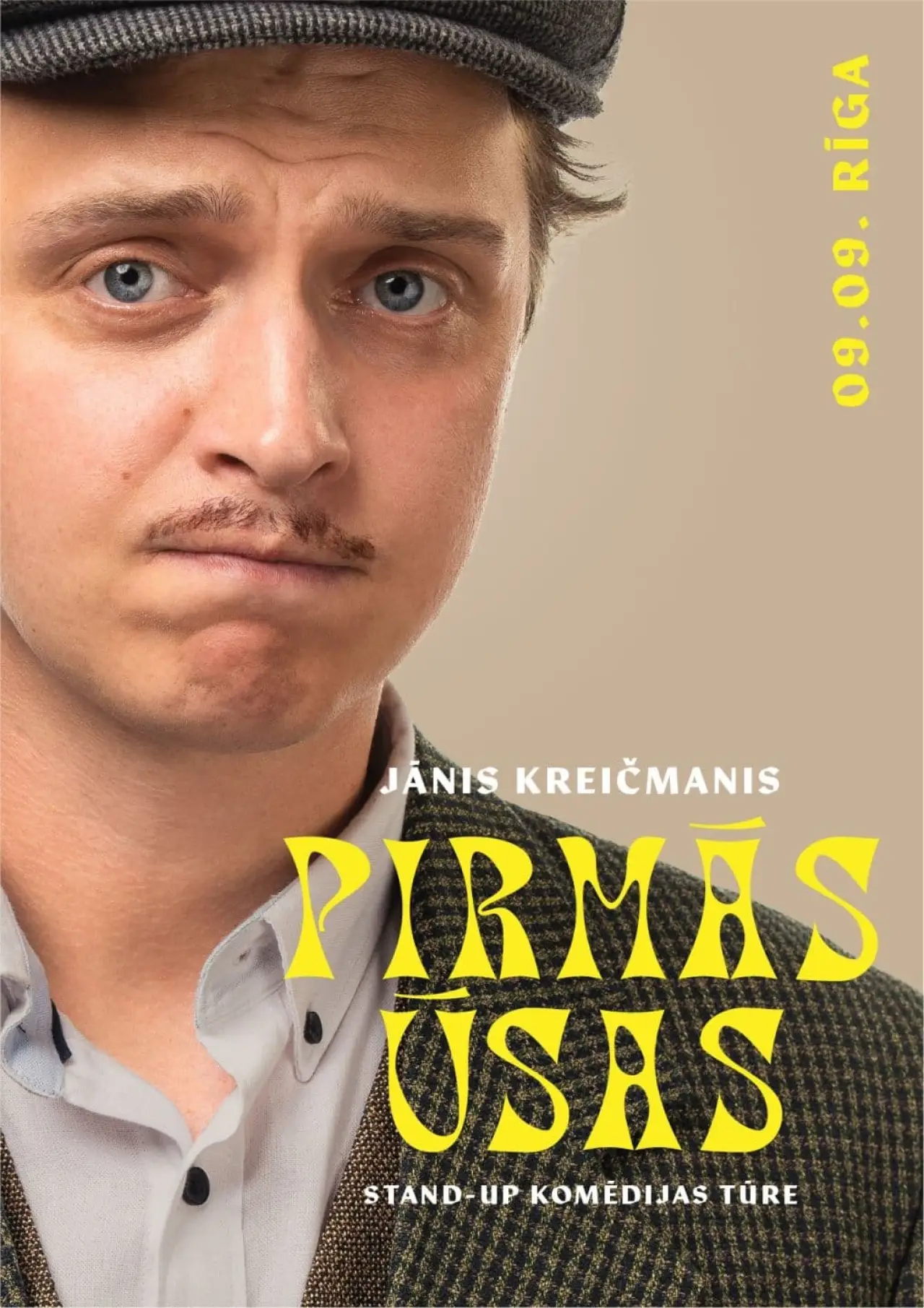 Plakat filmowy "Pirmās ūsas"